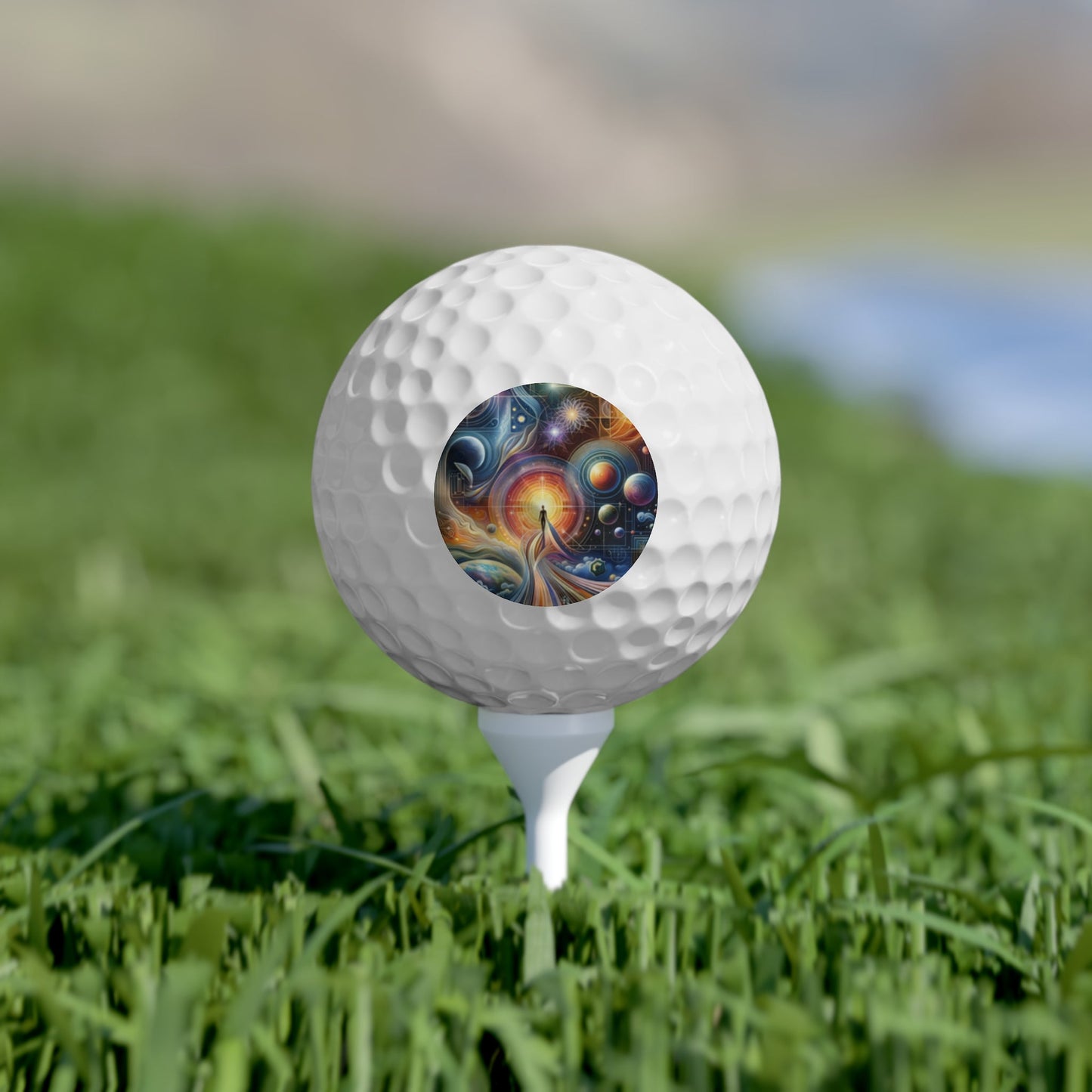 Unified Cosmic Alignment Golf Balls, 6pcs - ATUH.ART
