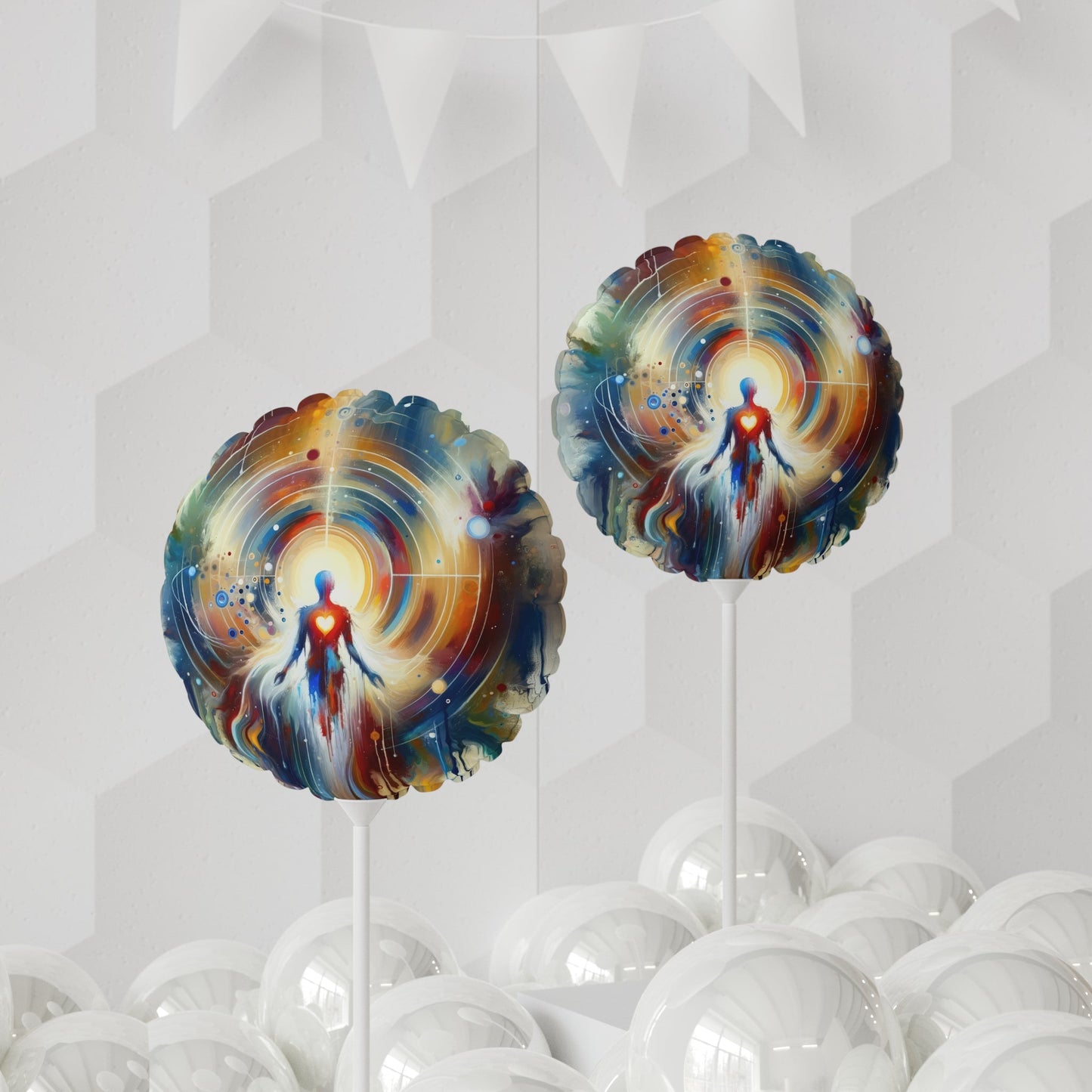 Unified Heart Awakening Balloon (Round and Heart-shaped), 11" - ATUH.ART