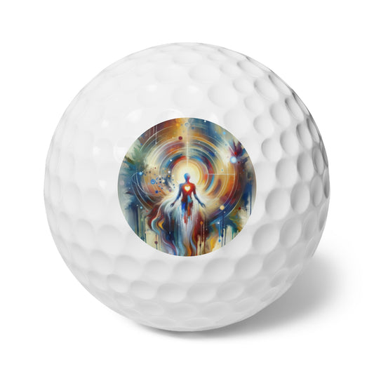 Unified Heart Awakening Golf Balls, 6pcs - ATUH.ART