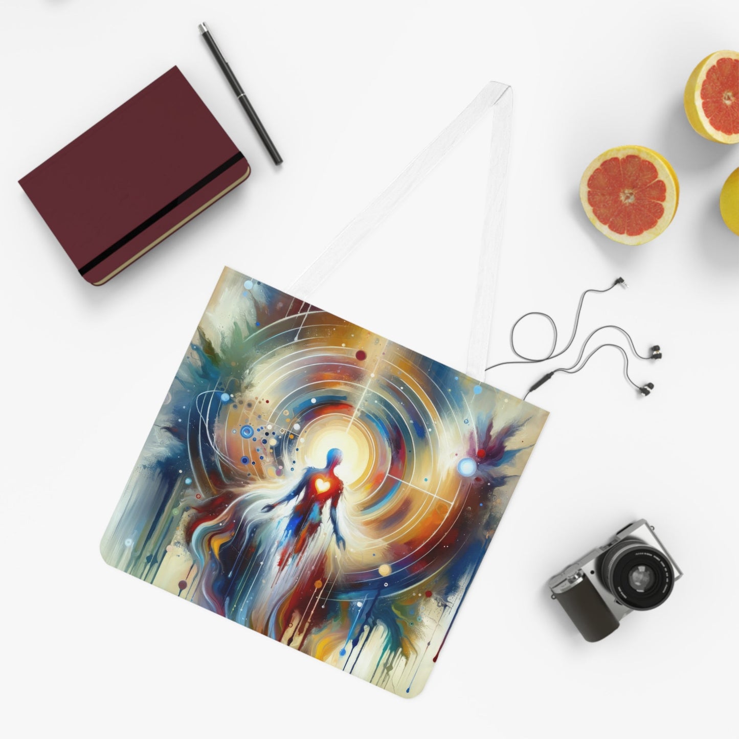 Unified Heart Awakening Shoulder Tote Bag (AOP) - ATUH.ART