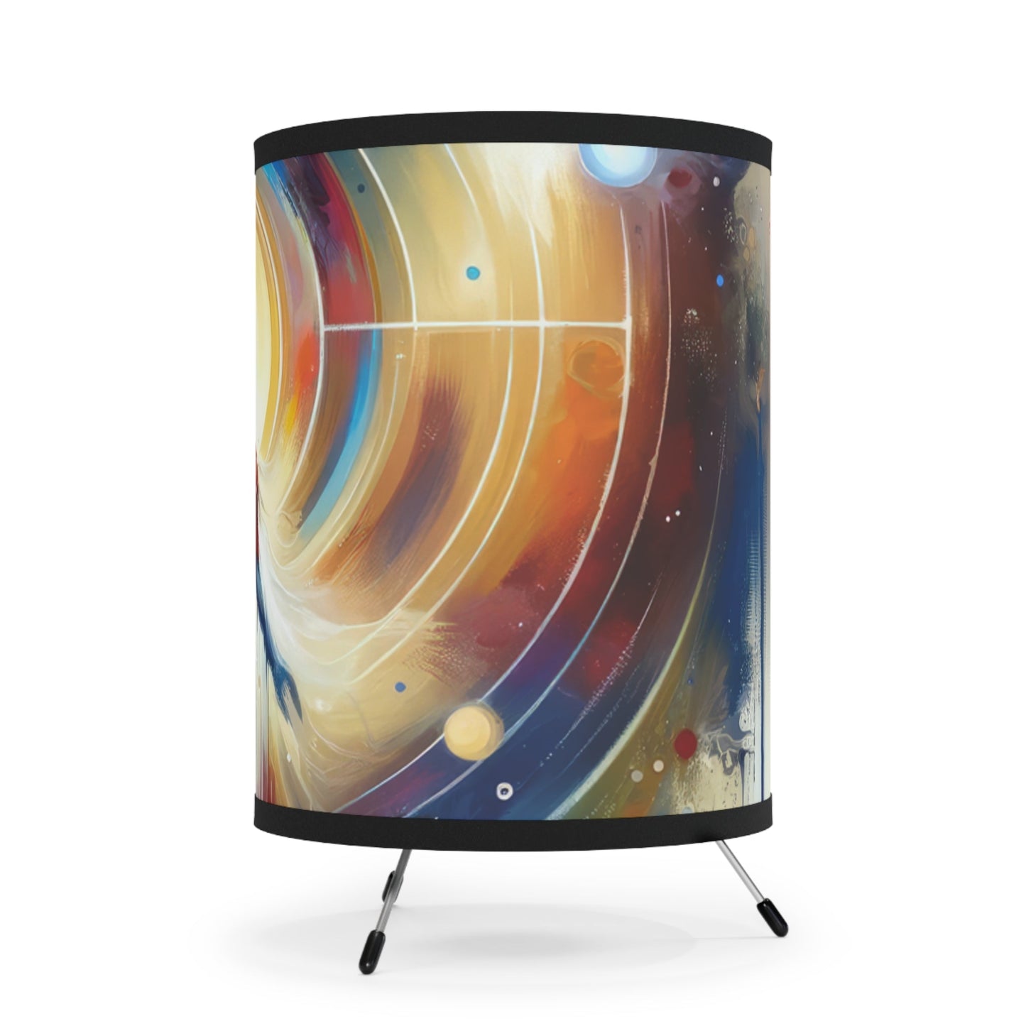 Unified Heart Awakening Tripod Lamp with High-Res Printed Shade, US\CA plug - ATUH.ART