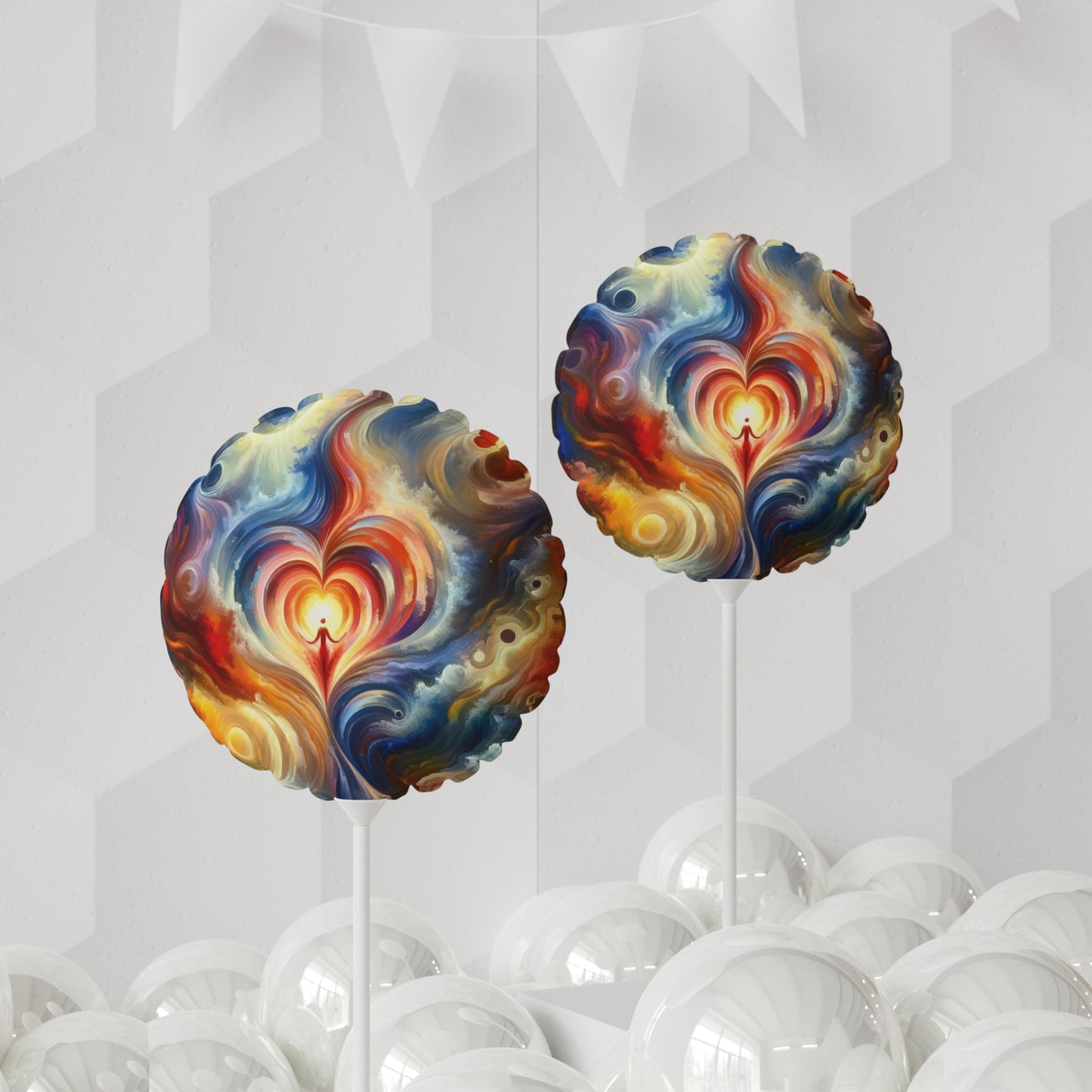 Unified Heart Journey Balloon (Round and Heart-shaped), 11" - ATUH.ART