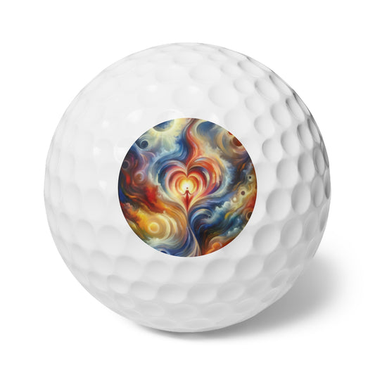 Unified Heart Journey Golf Balls, 6pcs - ATUH.ART