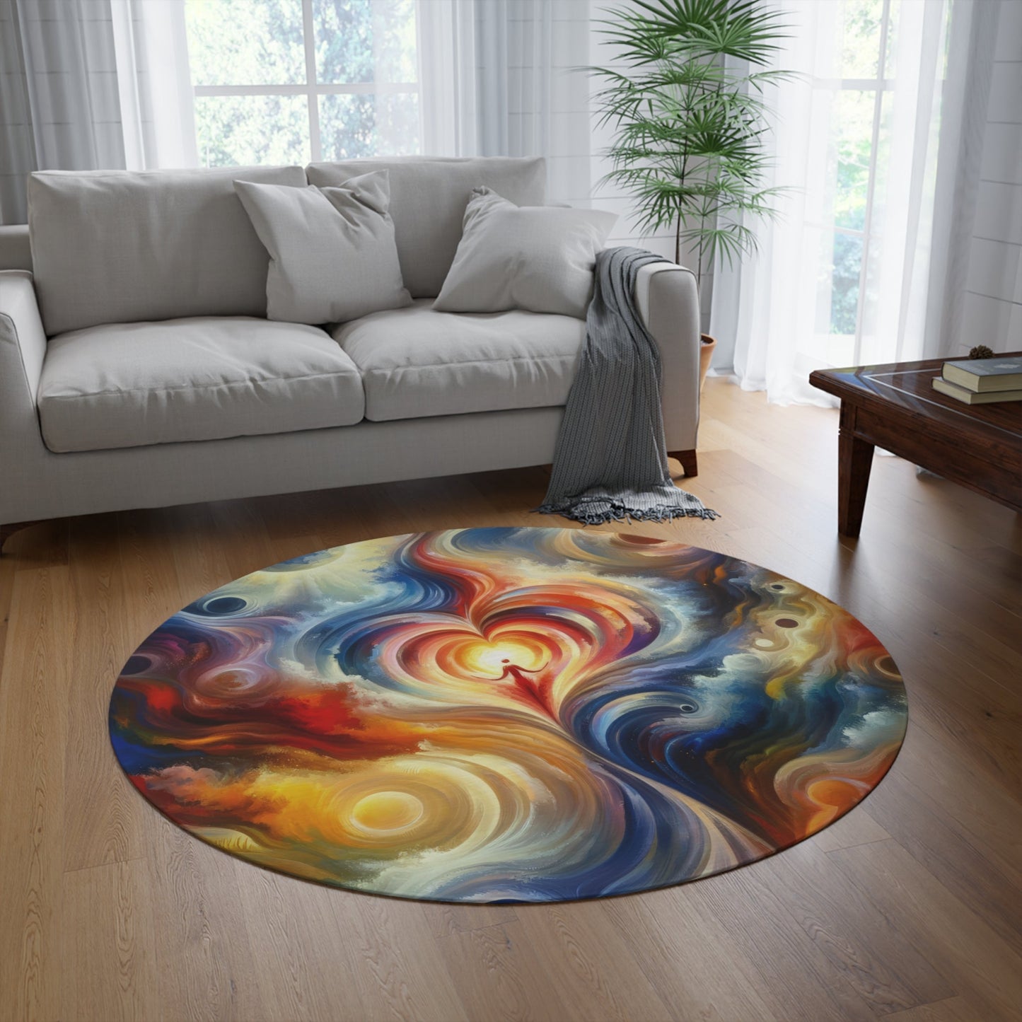 Unified Heart Journey Round Rug - ATUH.ART