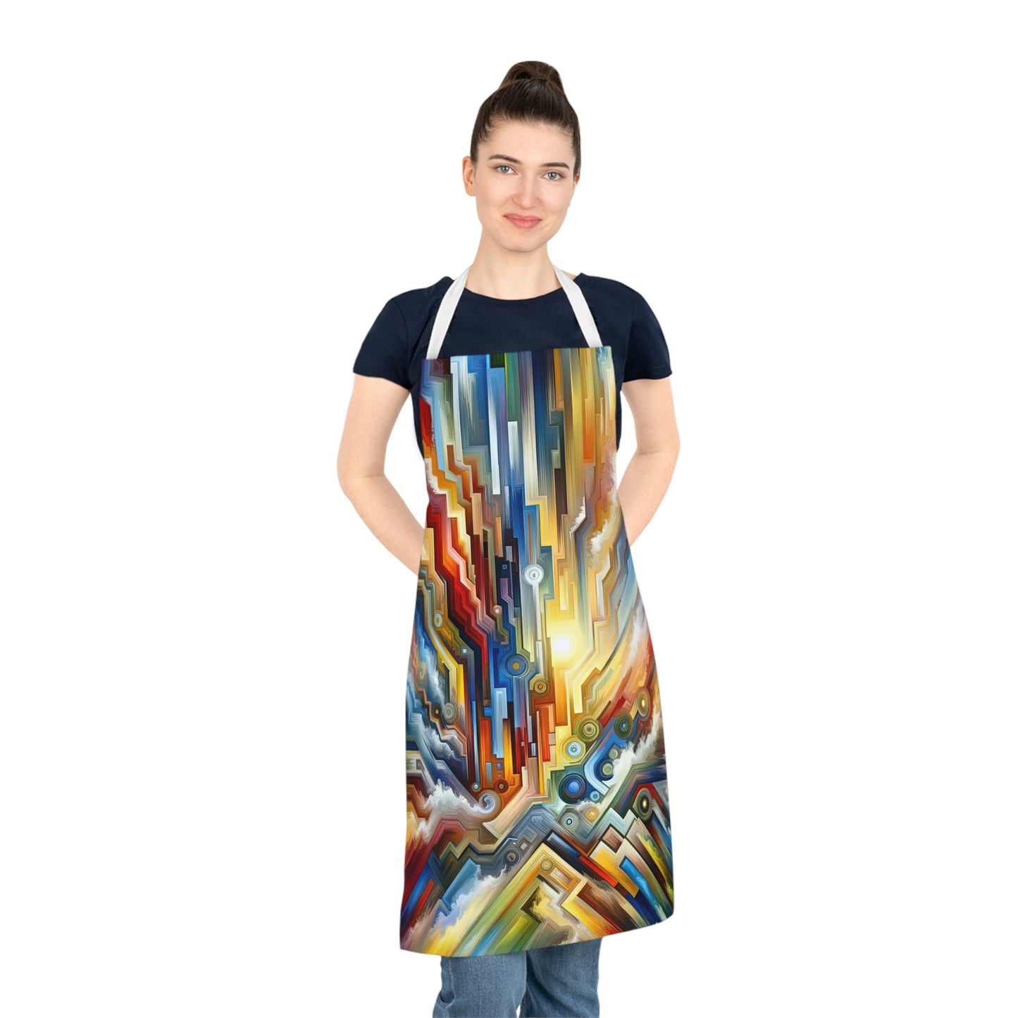 Unity Abstract Vibrancy Adult Apron (AOP) - ATUH.ART