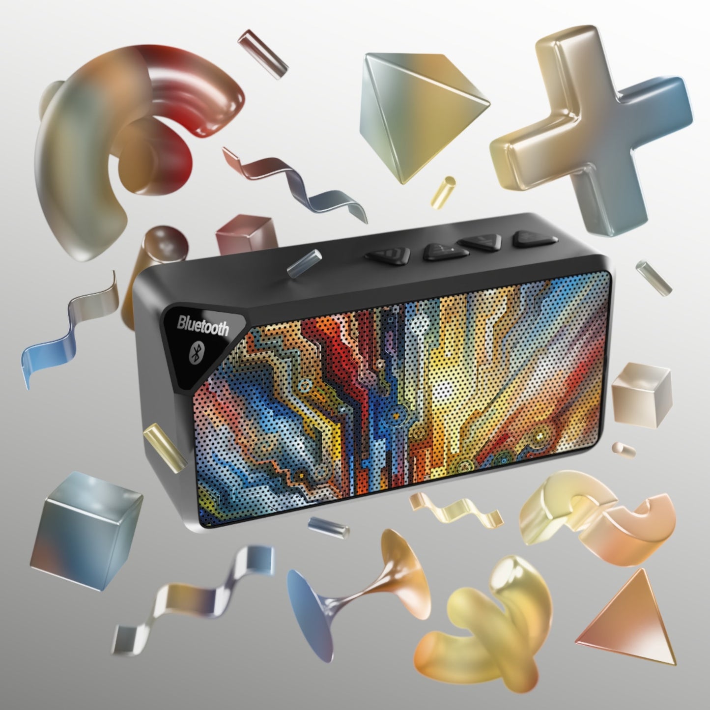 Unity Abstract Vibrancy Jabba Bluetooth Speaker - ATUH.ART