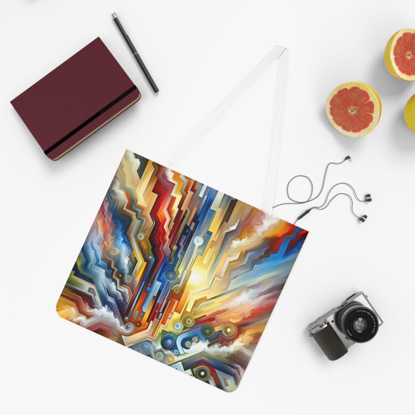 Unity Abstract Vibrancy Shoulder Tote Bag (AOP) - ATUH.ART