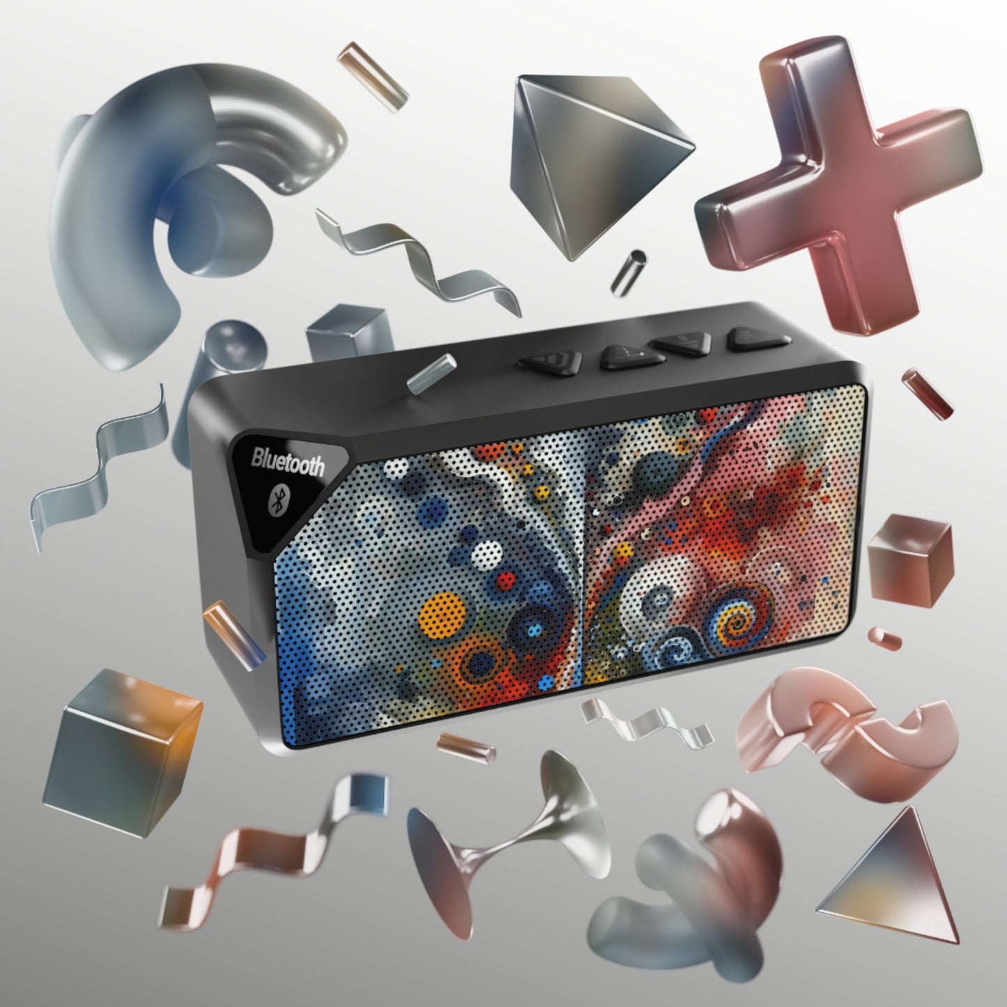 Unity Duality Abstraction Jabba Bluetooth Speaker - ATUH.ART