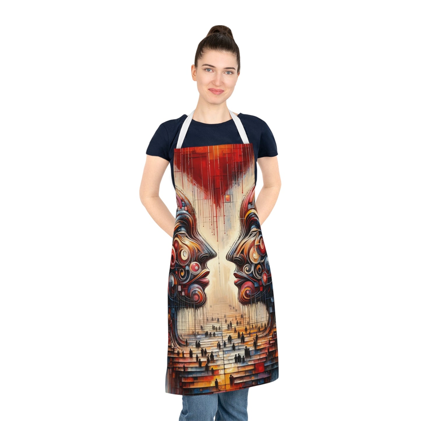 Unity Heartfelt Communication Adult Apron (AOP) - ATUH.ART