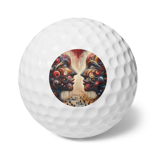 Unity Heartfelt Communication Golf Balls, 6pcs - ATUH.ART