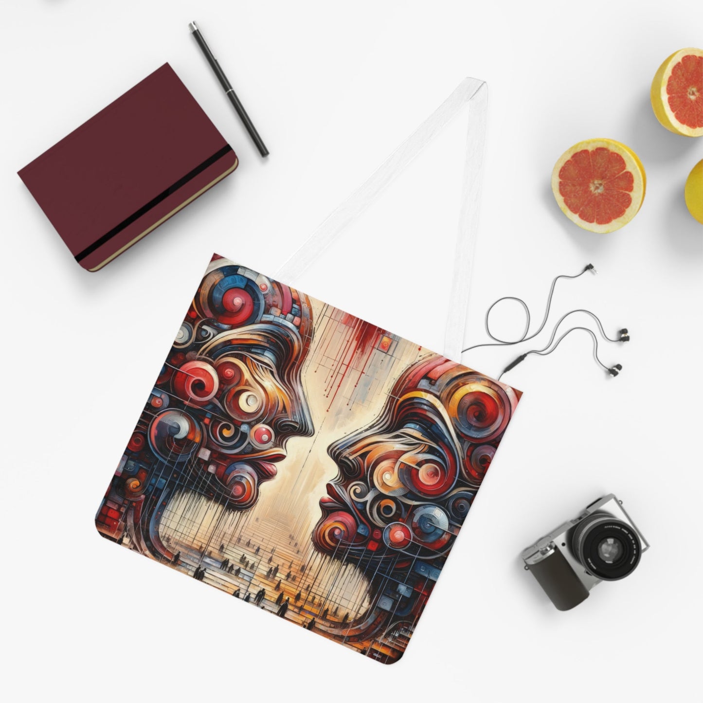 Unity Heartfelt Communication Shoulder Tote Bag (AOP) - ATUH.ART