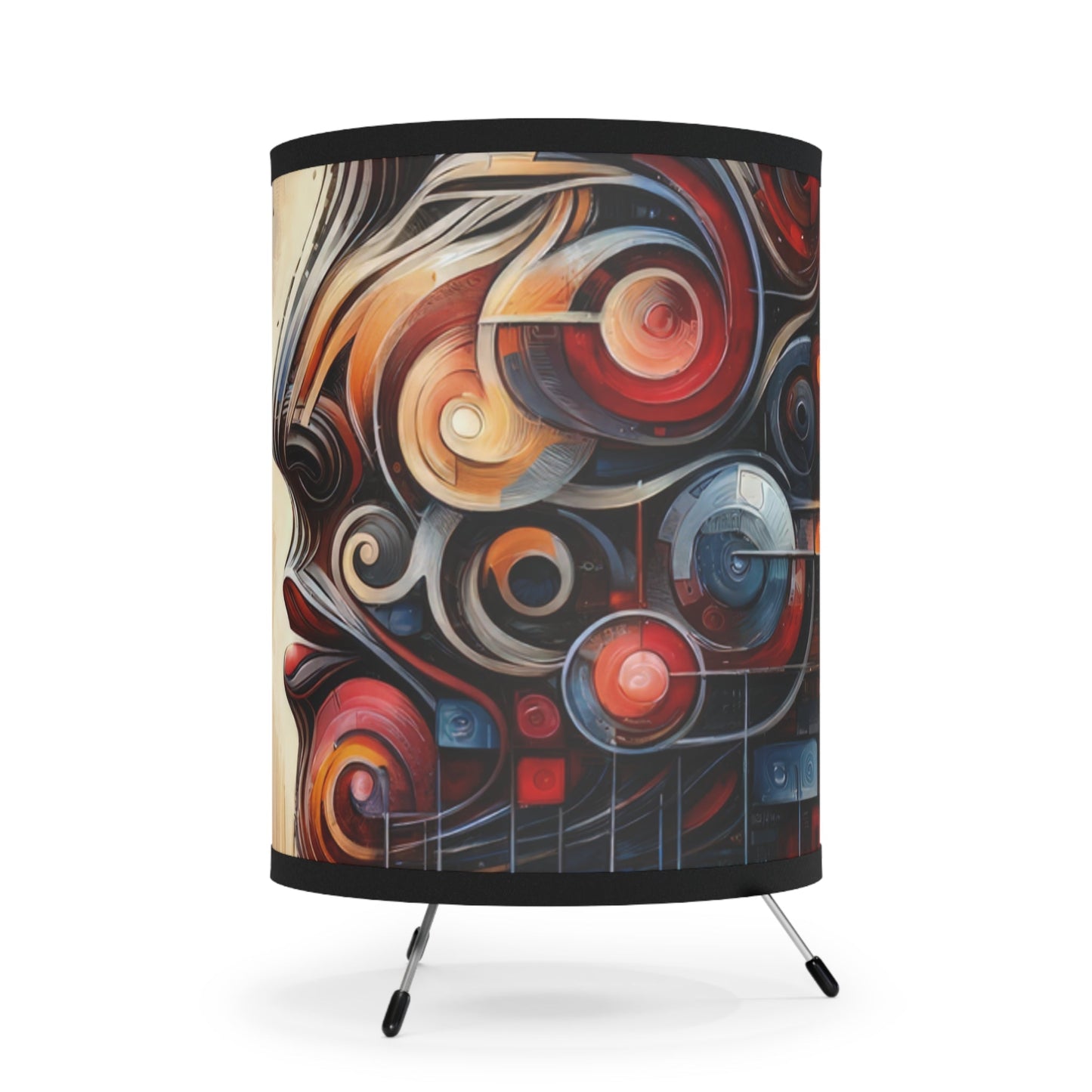 Unity Heartfelt Communication Tripod Lamp with High-Res Printed Shade, US\CA plug - ATUH.ART