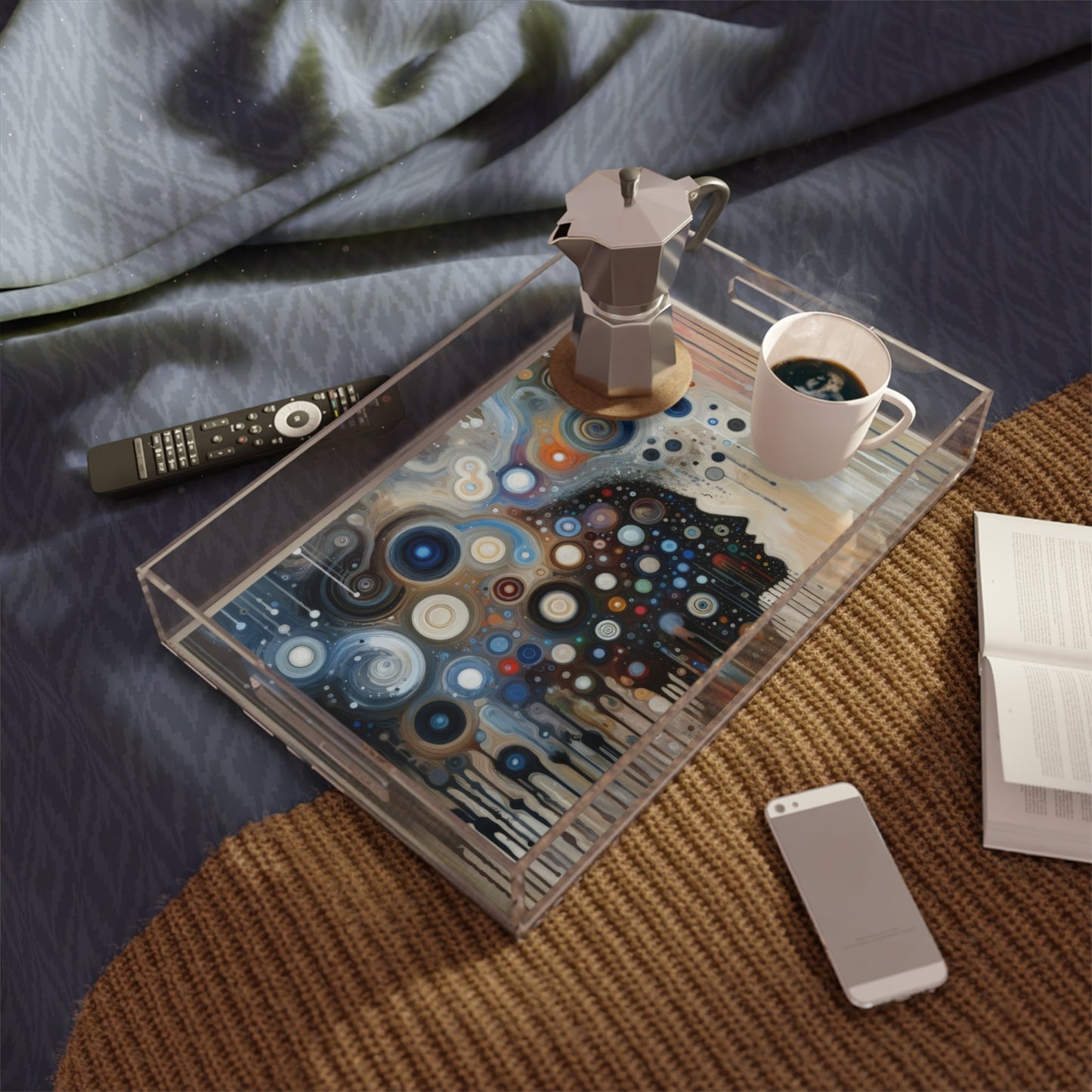 Universal Personal Tachism Acrylic Serving Tray - ATUH.ART