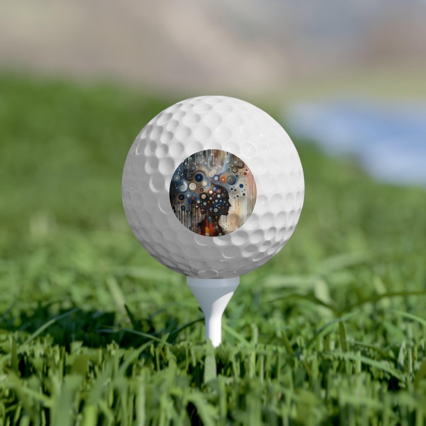 Universal Personal Tachism Golf Balls, 6pcs - ATUH.ART