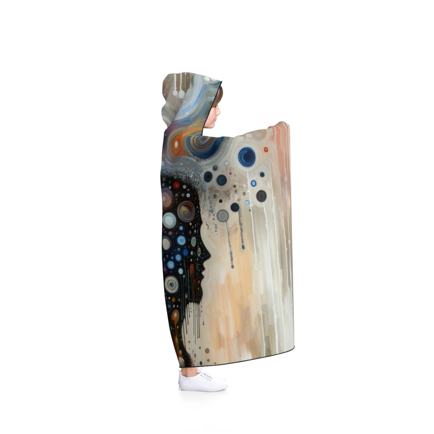 Universal Personal Tachism Hooded Blanket - ATUH.ART