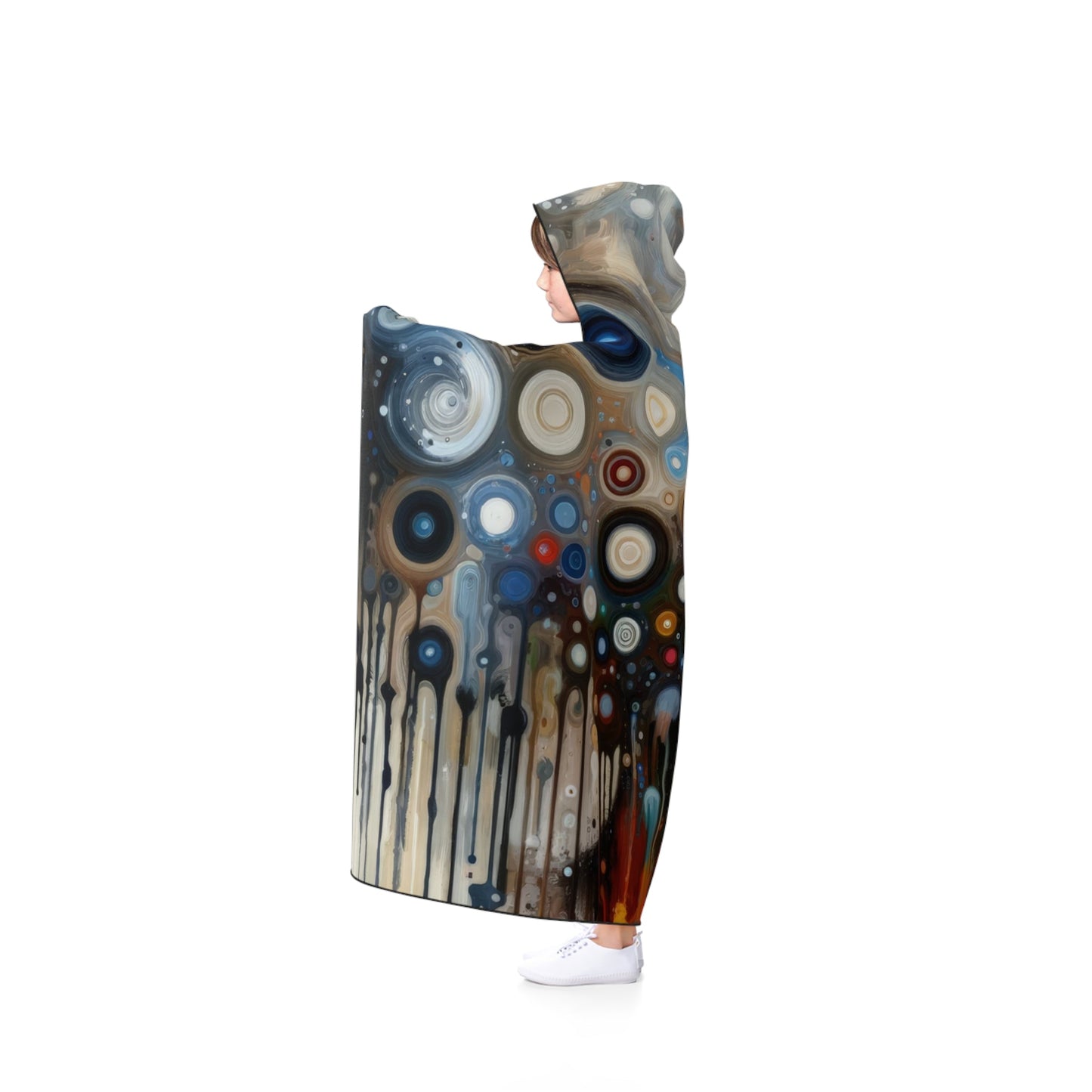 Universal Personal Tachism Hooded Blanket - ATUH.ART