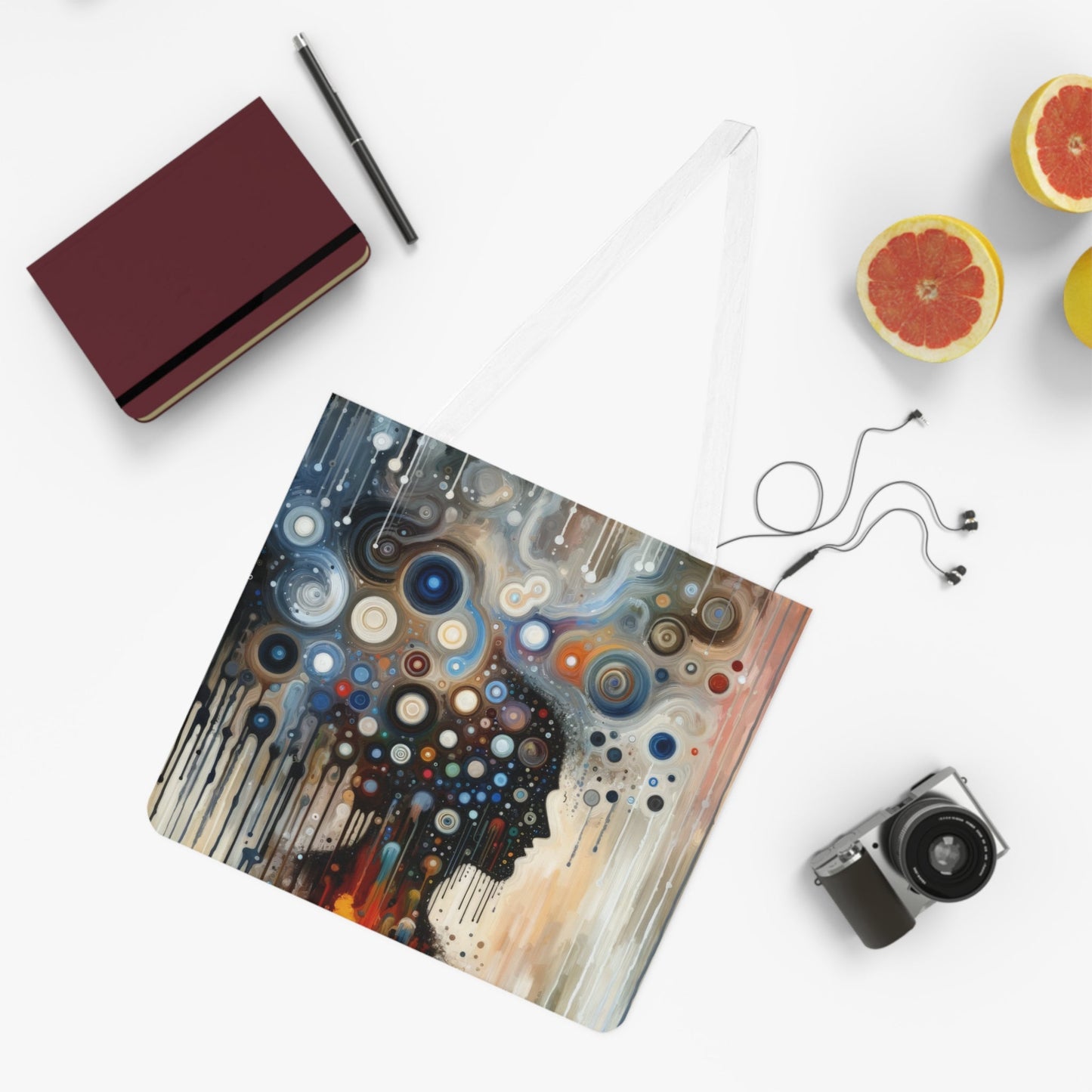 Universal Personal Tachism Shoulder Tote Bag (AOP) - ATUH.ART