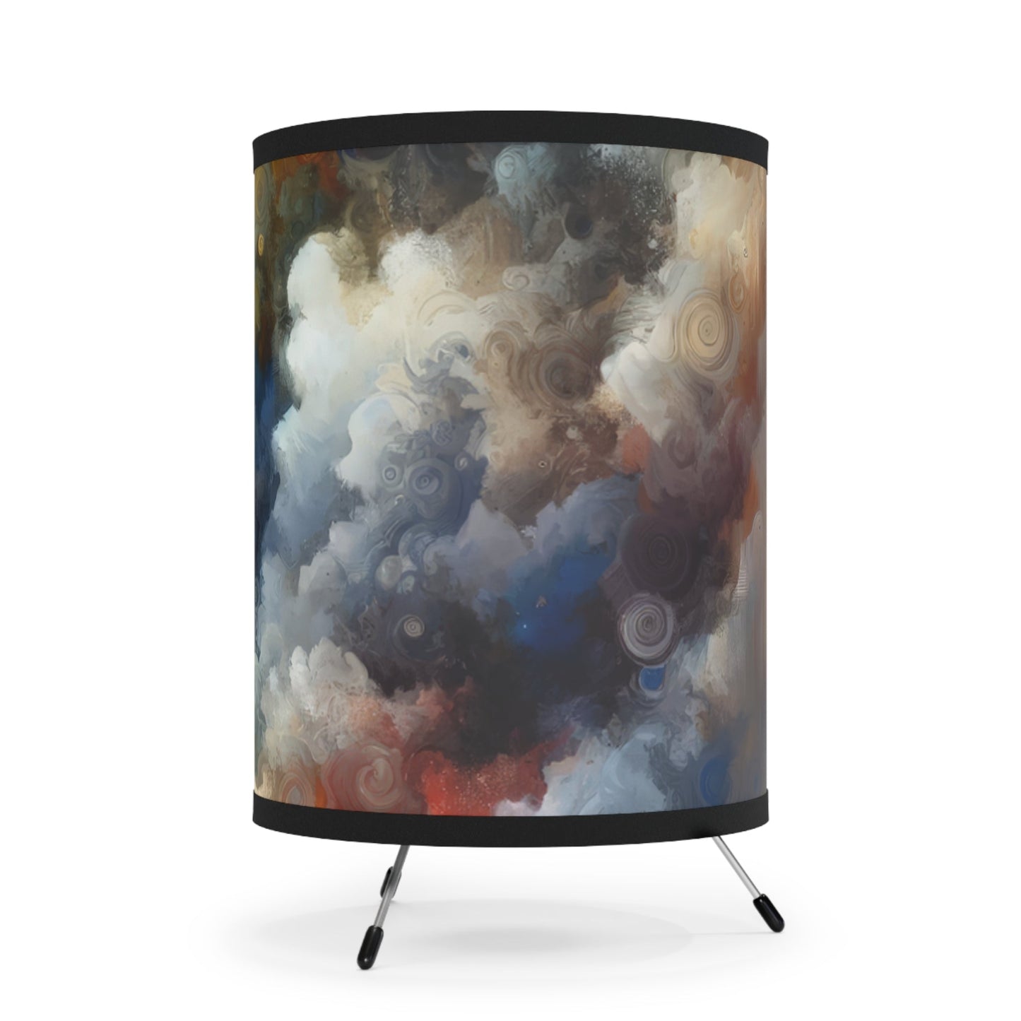 Unspoken Symphony Ethereal Tripod Lamp with High-Res Printed Shade, US\CA plug - ATUH.ART