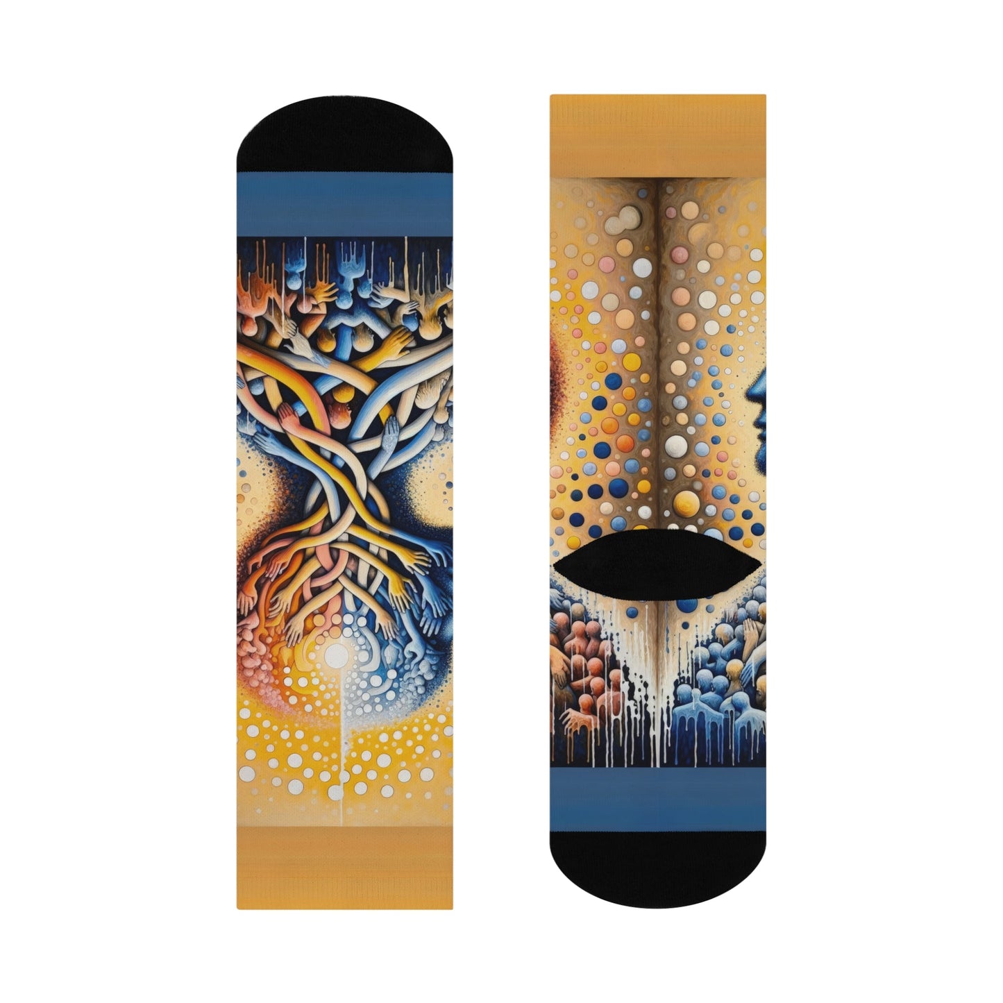 Unveiling Inner Essence Cushioned Crew Socks - ATUH.ART