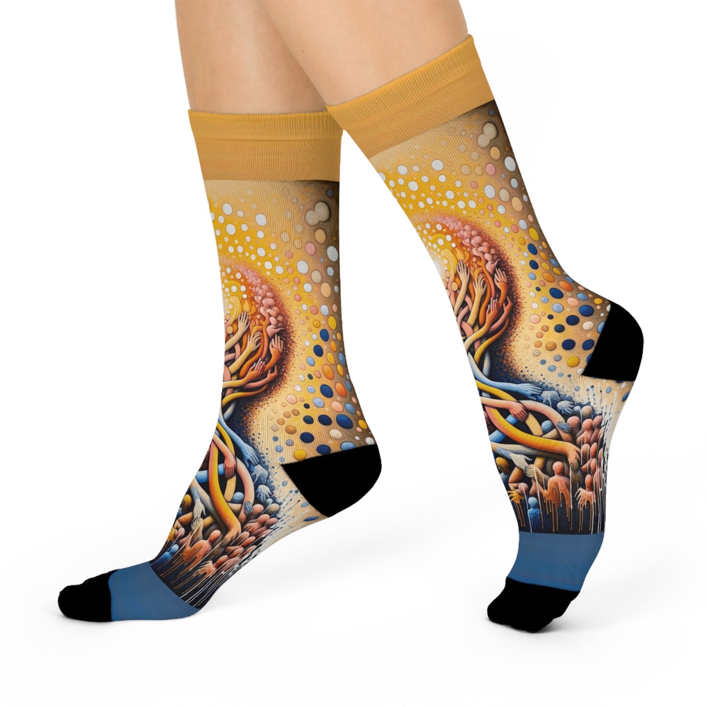 Unveiling Inner Essence Cushioned Crew Socks - ATUH.ART