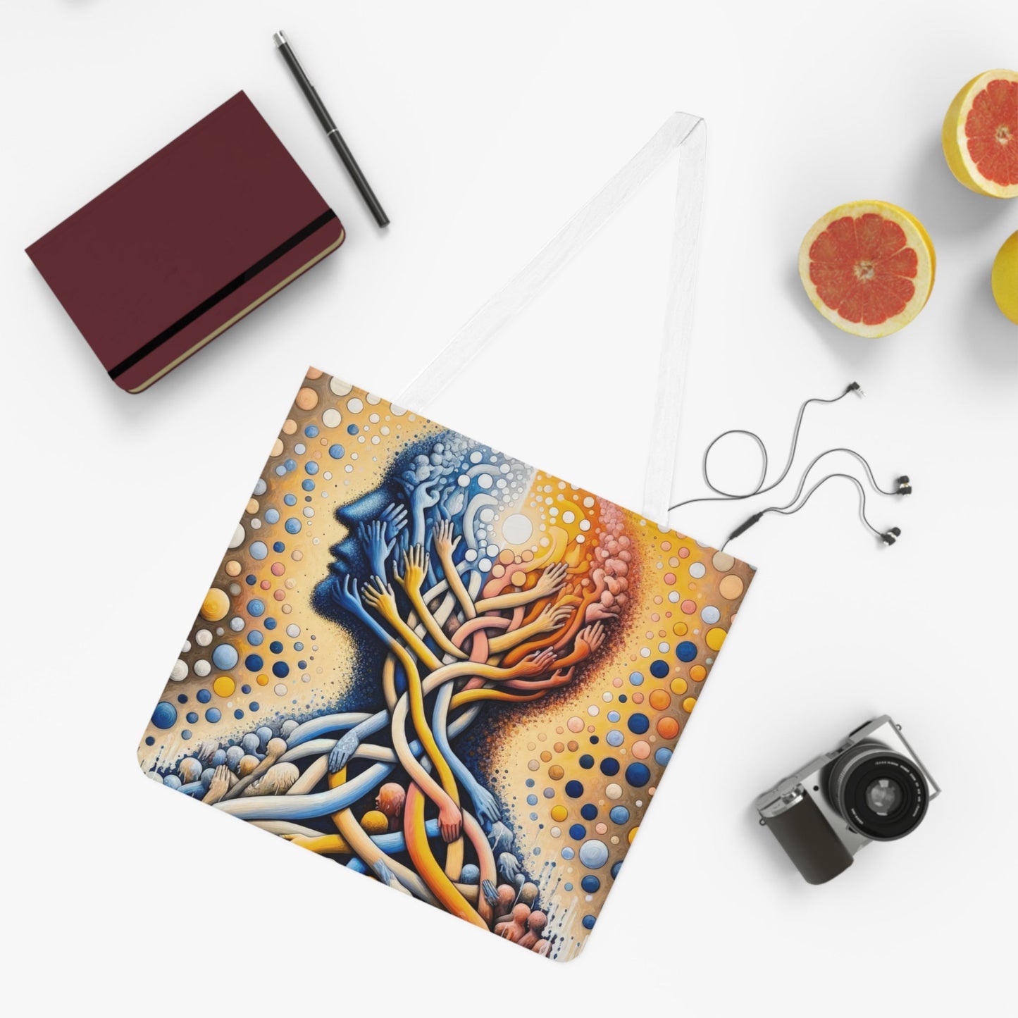 Unveiling Inner Essence Shoulder Tote Bag (AOP) - ATUH.ART