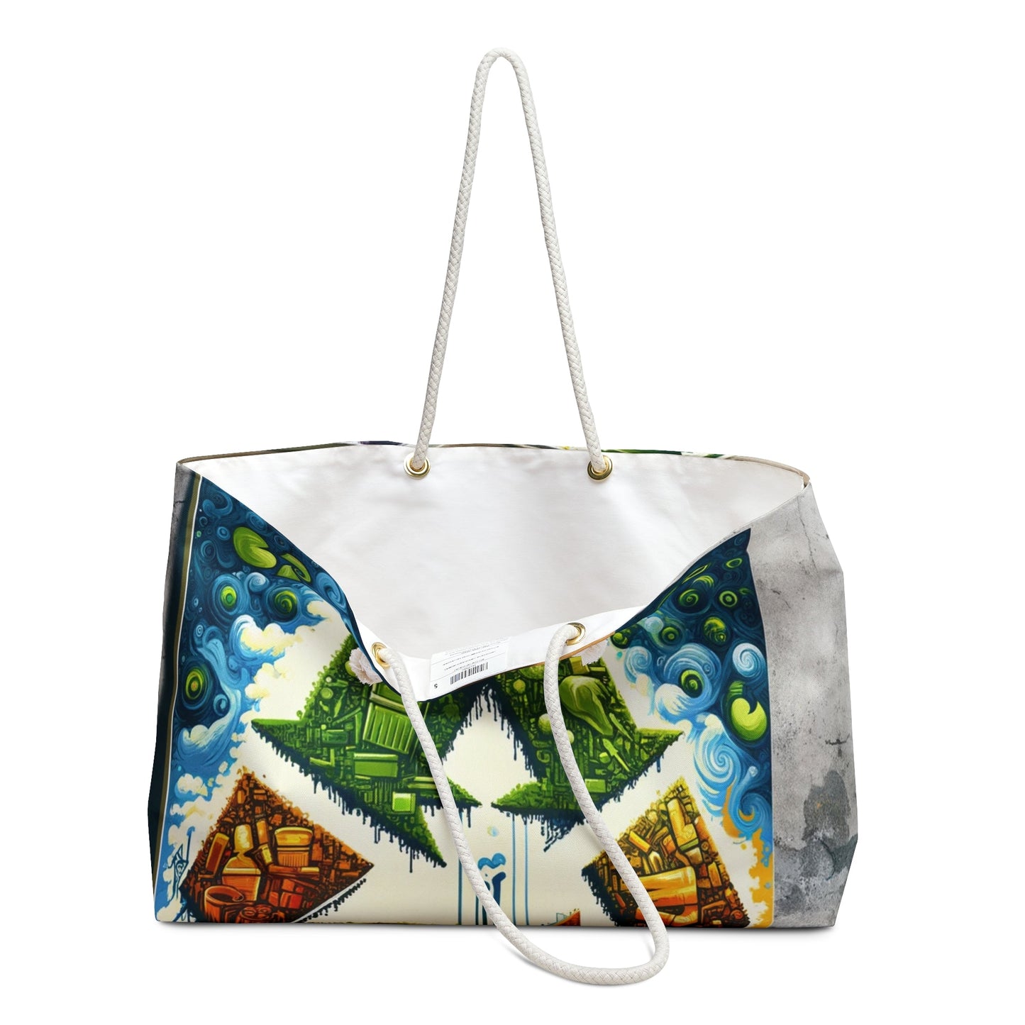 Upcycling Lifecycle Artistry Weekender Bag - ATUH.ART