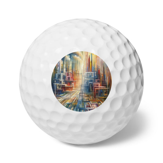 Urban Flow Interconnectedness Golf Balls, 6pcs - ATUH.ART