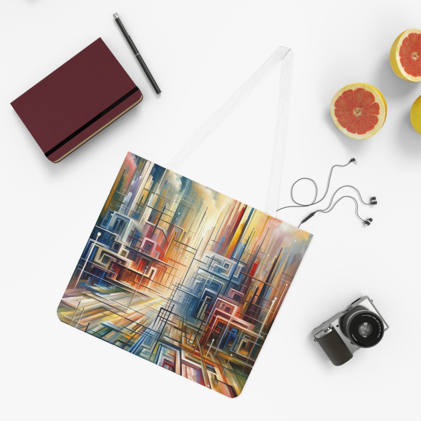 Urban Flow Interconnectedness Shoulder Tote Bag (AOP) - ATUH.ART