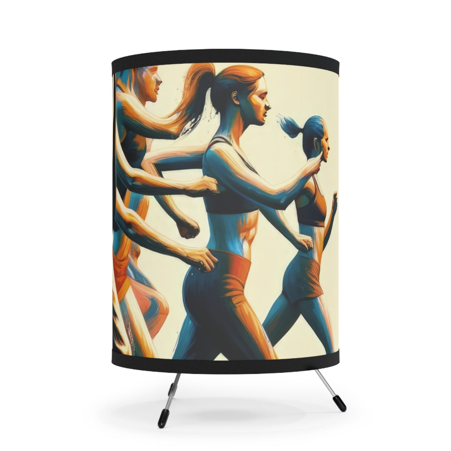 Urban Movement Disconnect Tripod Lamp with High-Res Printed Shade, US\CA plug - ATUH.ART