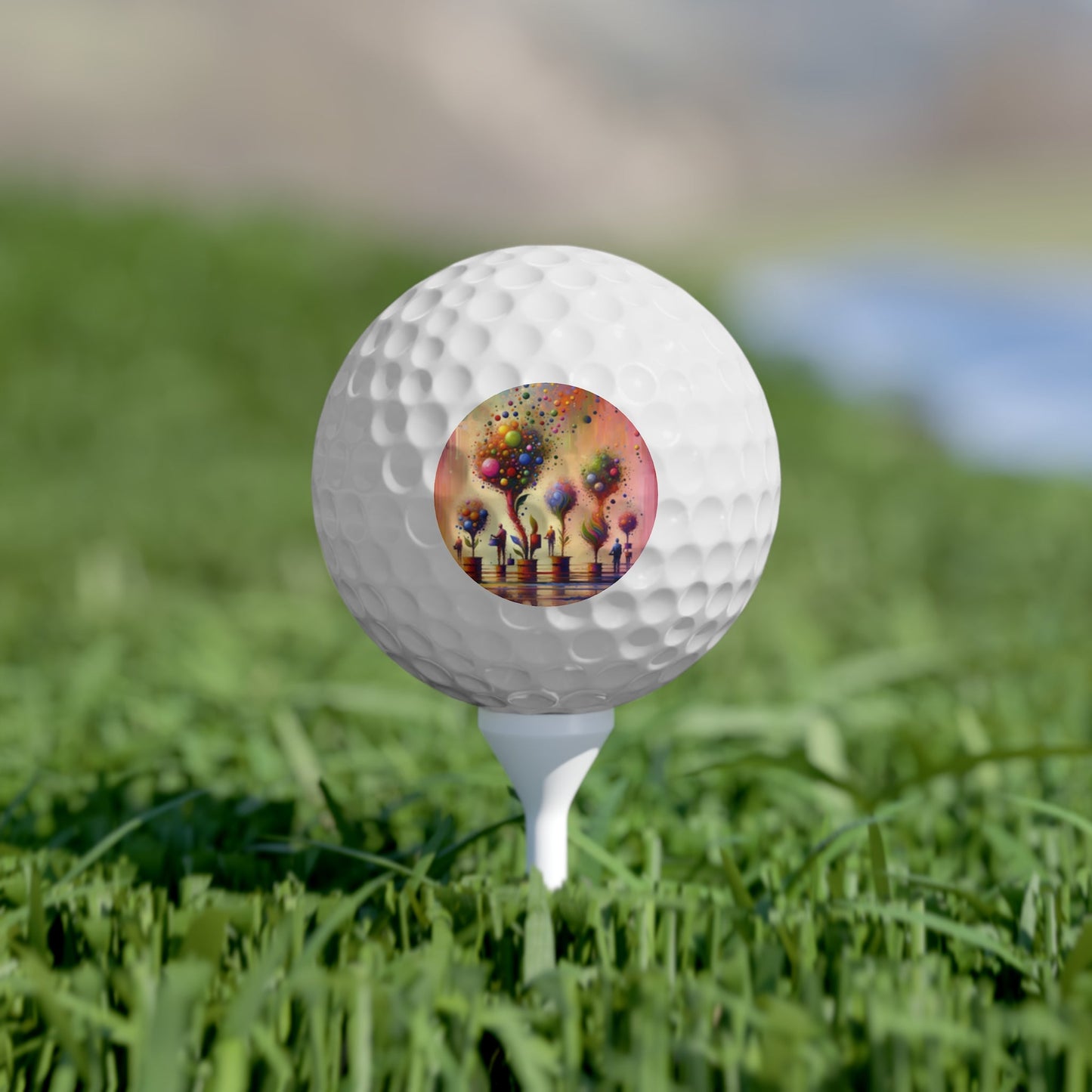 Vibrant Digital Arboriculture Golf Balls, 6pcs - ATUH.ART