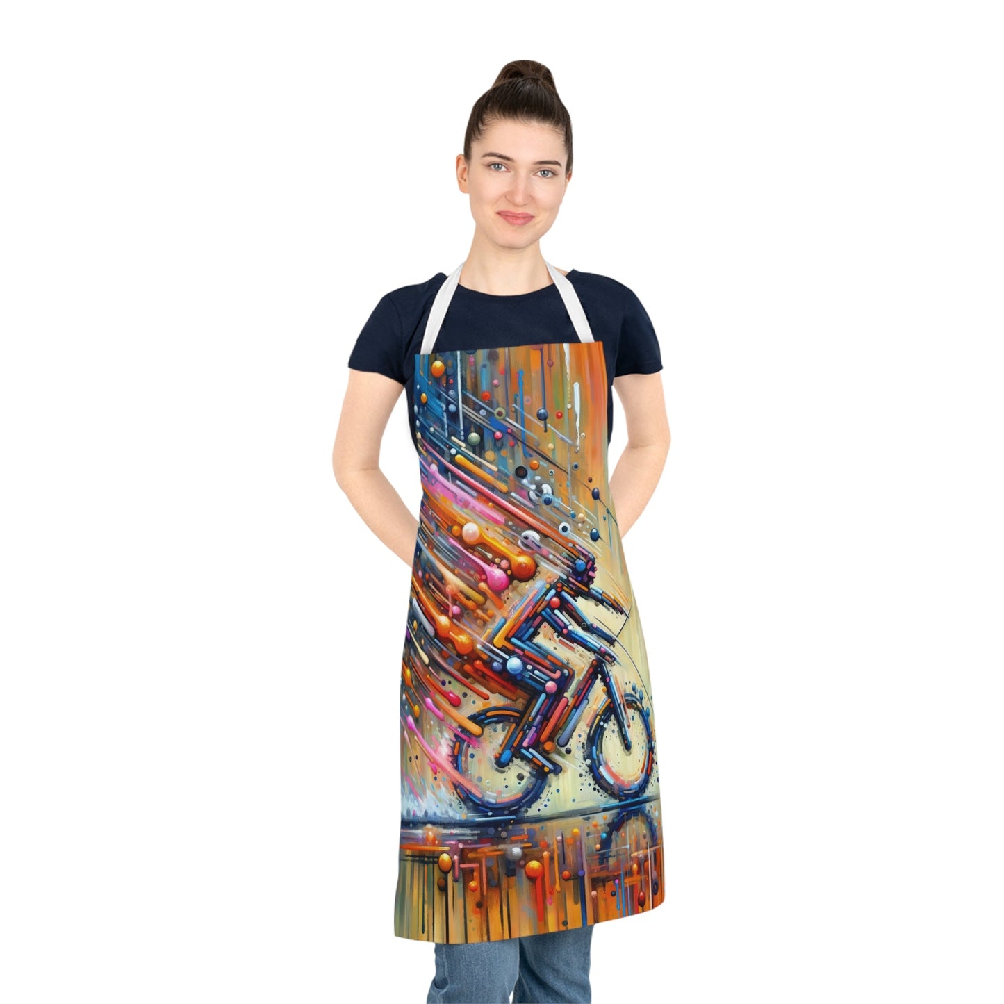 Vibrant Dynamic Sovereignty Adult Apron (AOP) - ATUH.ART