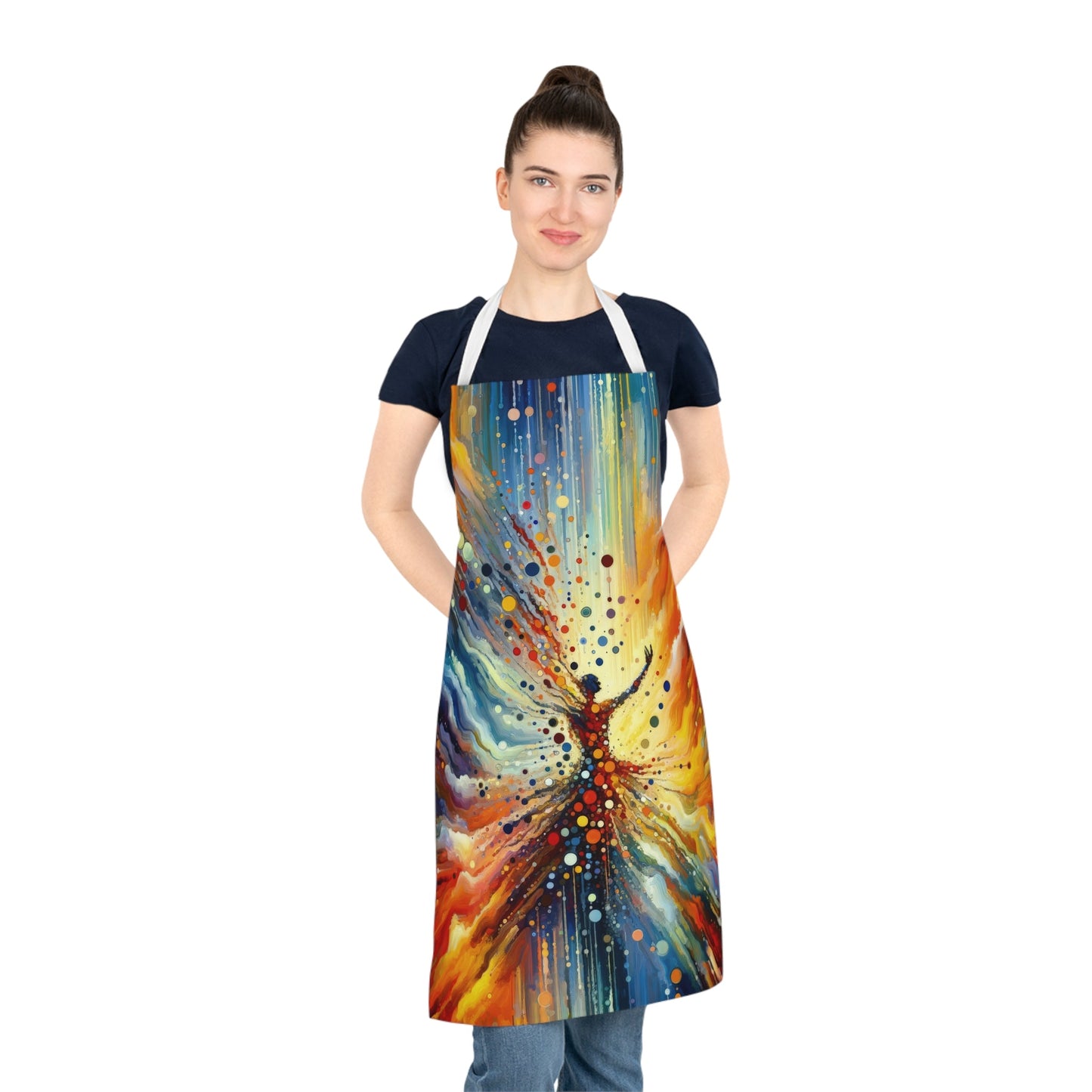 Vibrant Growth Symphony Adult Apron (AOP) - ATUH.ART