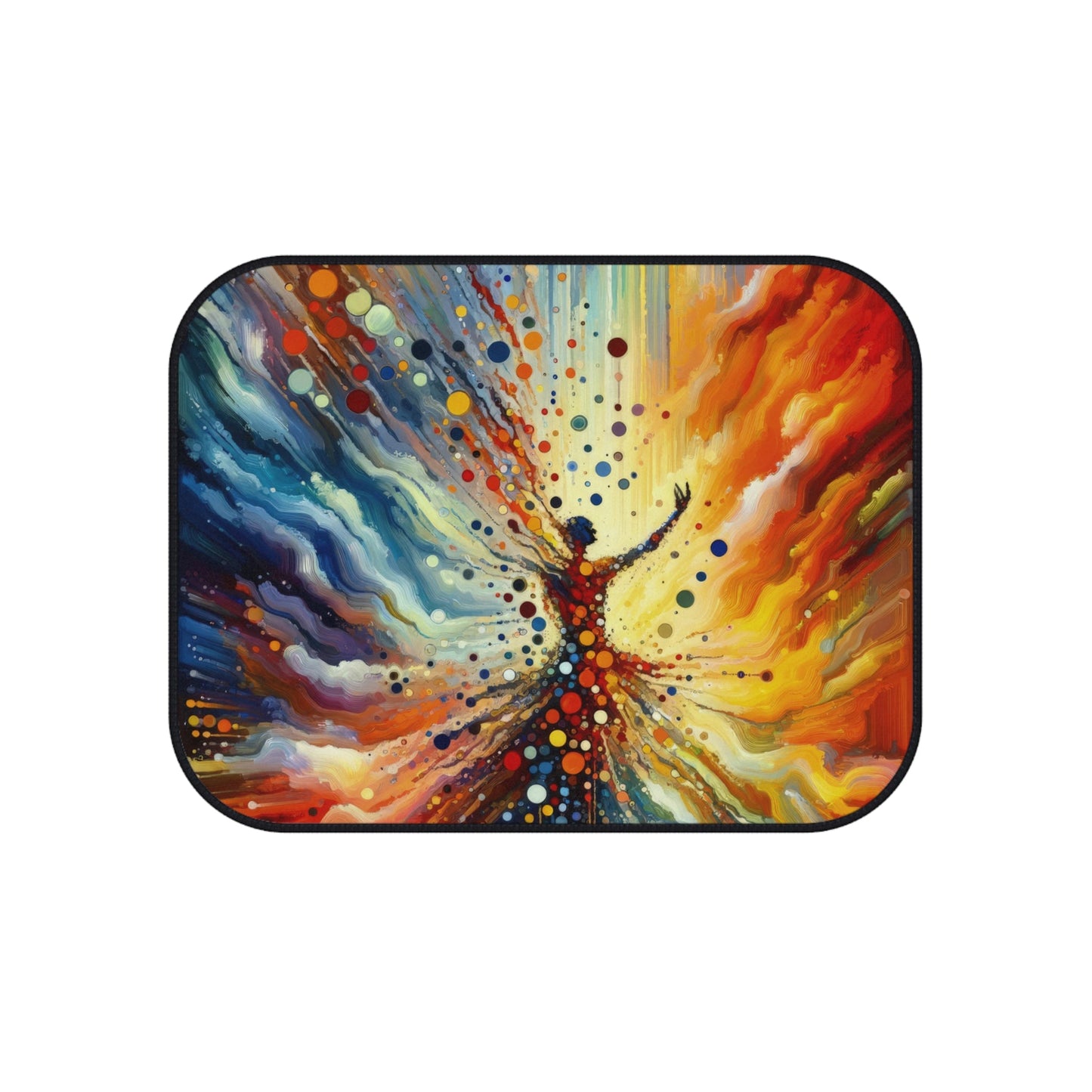 Vibrant Growth Symphony Car Mats (Set of 4) - ATUH.ART