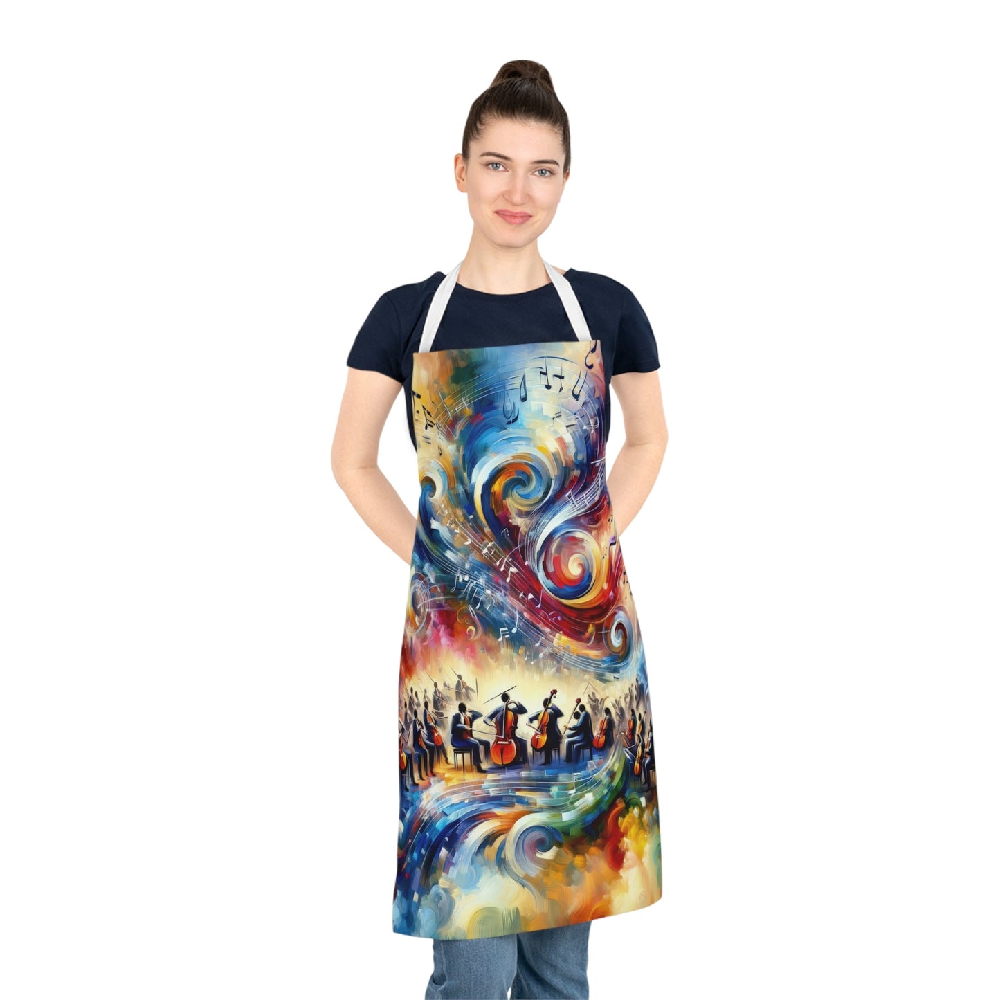 Vibrant Maestro Symphony Adult Apron (AOP) - ATUH.ART