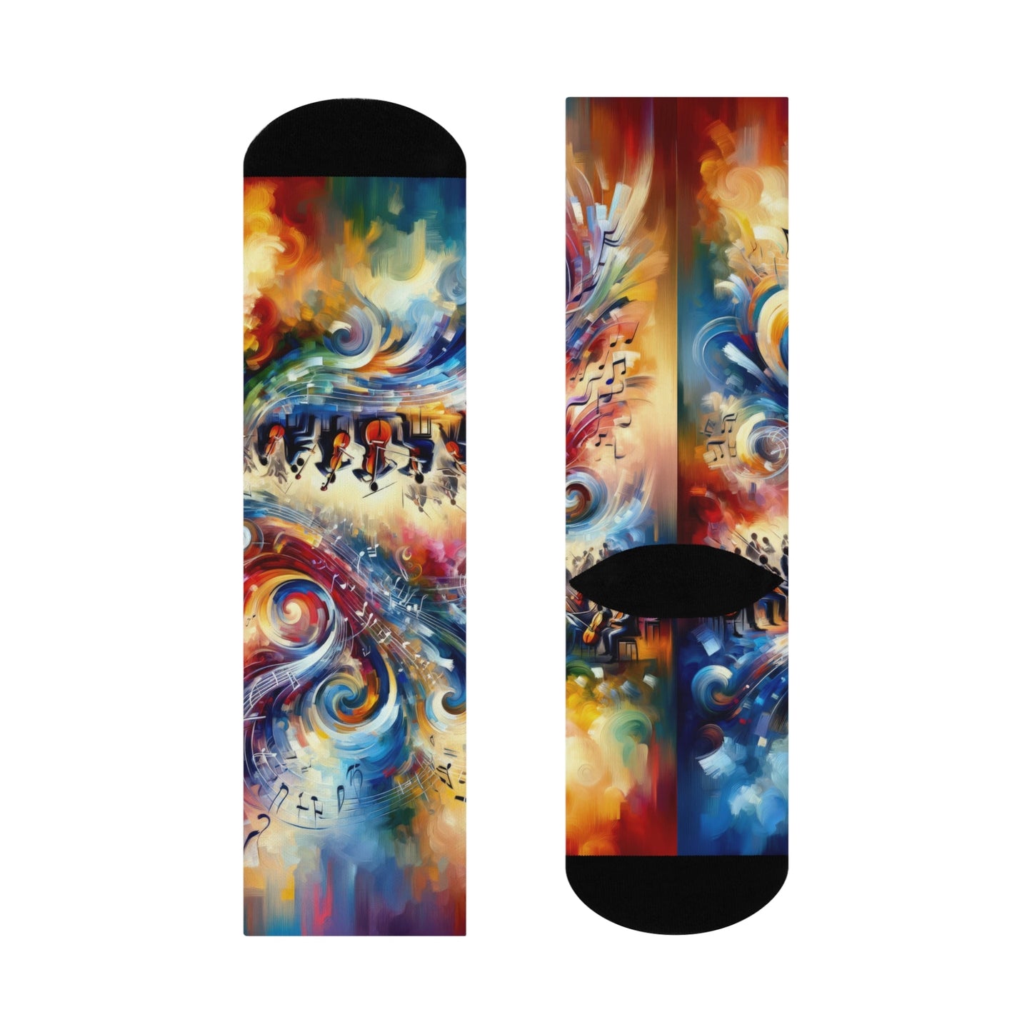 Vibrant Maestro Symphony Cushioned Crew Socks - ATUH.ART