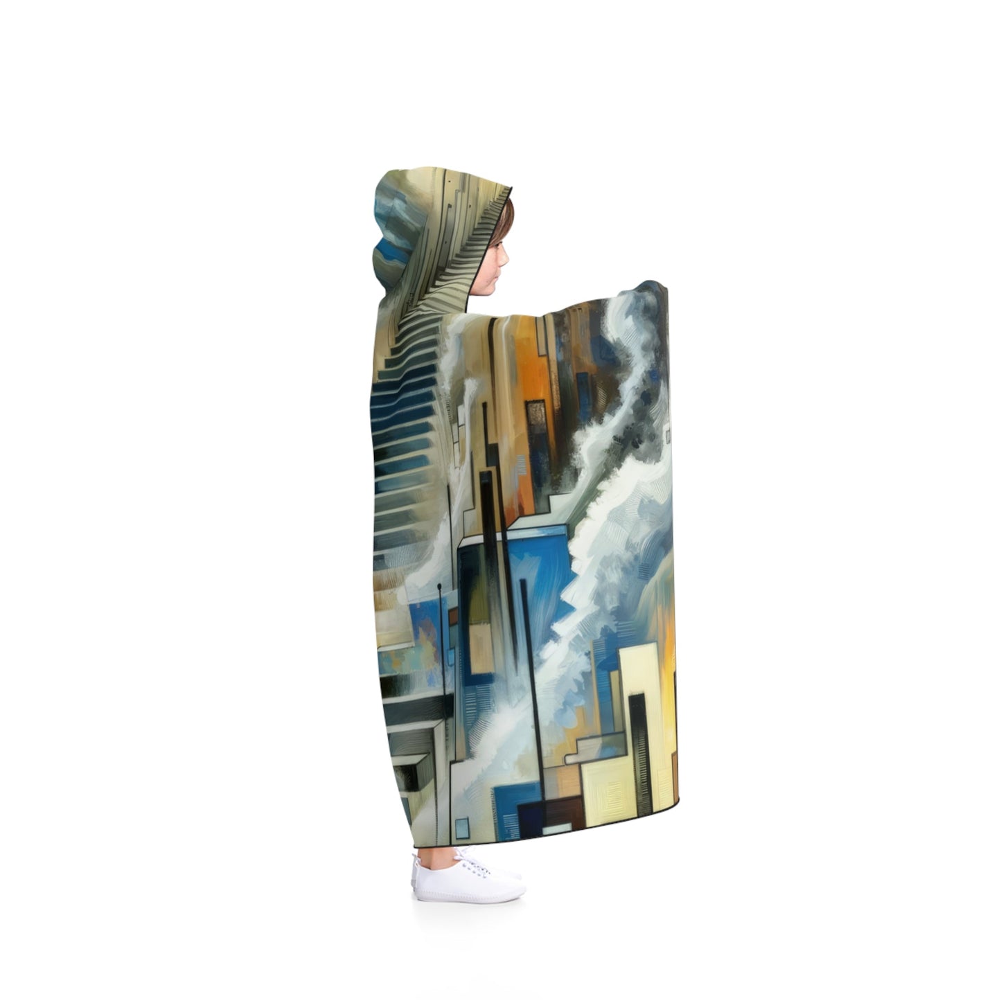 Visionary Evolutionary Progress Hooded Blanket - ATUH.ART