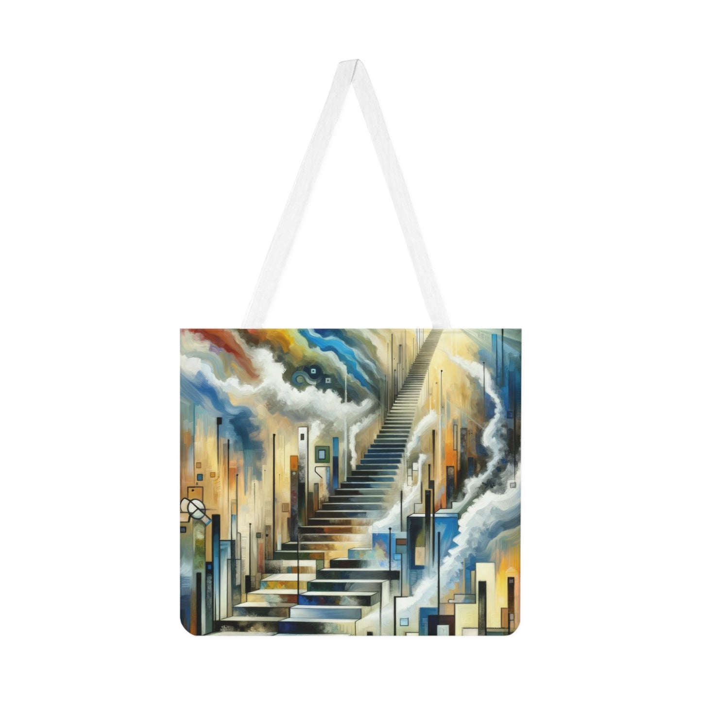 Visionary Evolutionary Progress Shoulder Tote Bag (AOP) - ATUH.ART