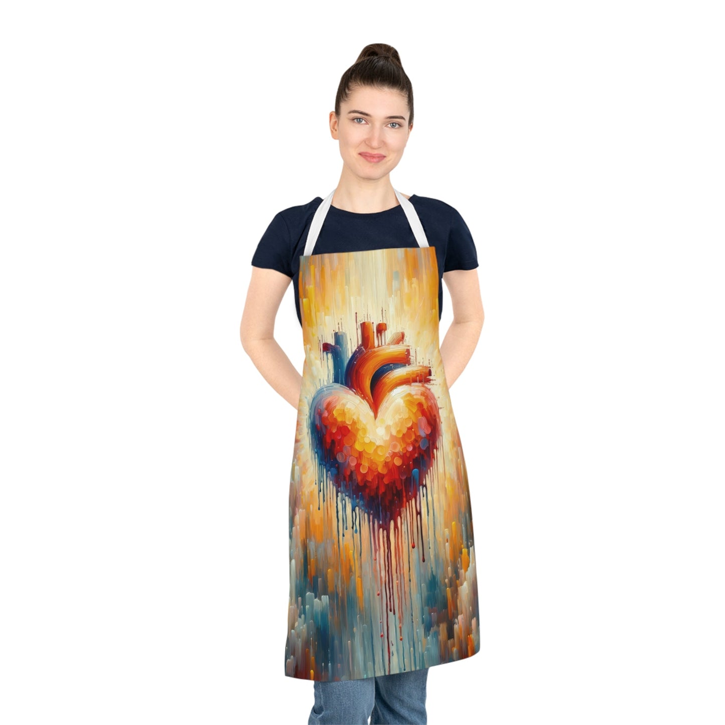 Vital Compassionate Beat Adult Apron (AOP) - ATUH.ART