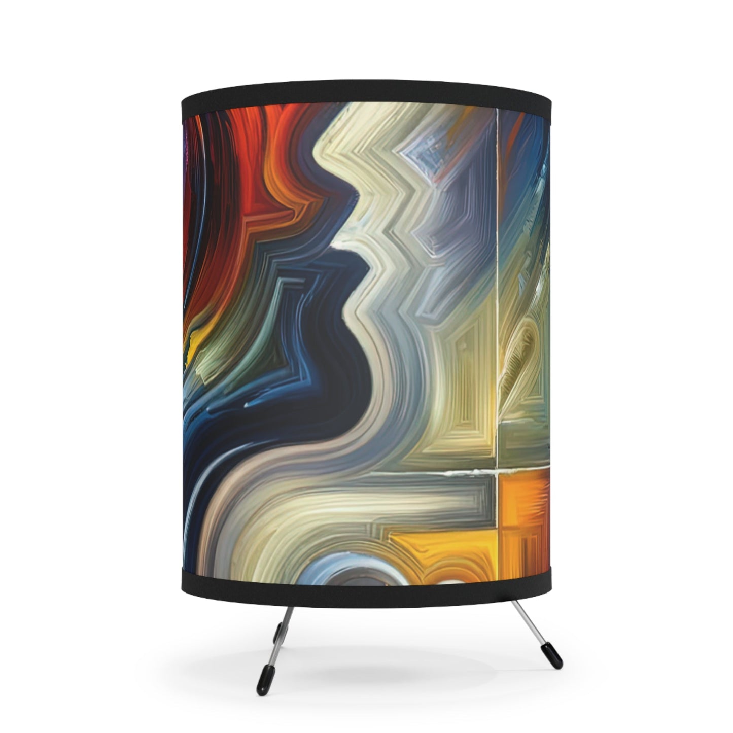 Vulnerability Emotional Exchange Tripod Lamp with High-Res Printed Shade, US\CA plug - ATUH.ART
