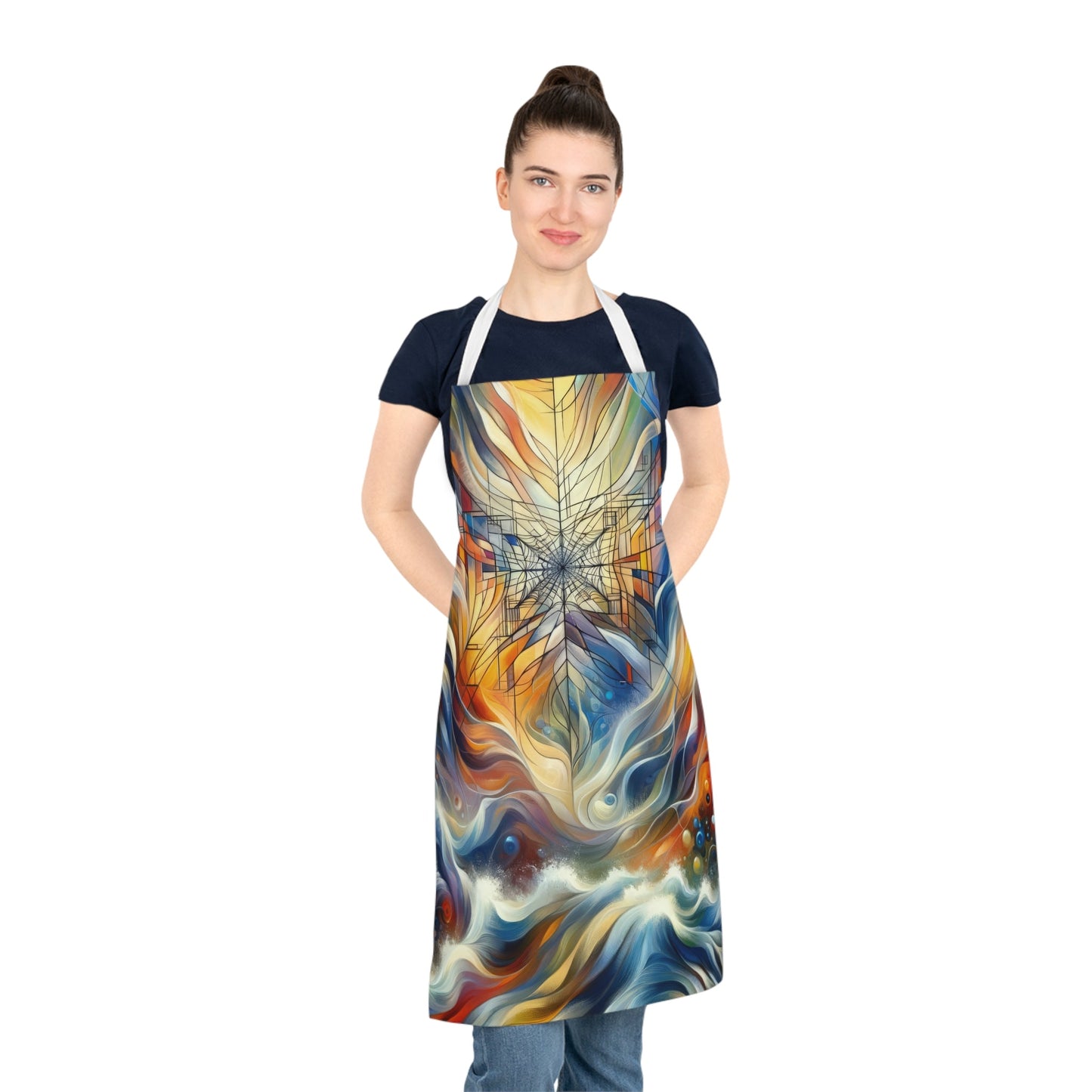 Weaving Renewal Web Adult Apron (AOP) - ATUH.ART