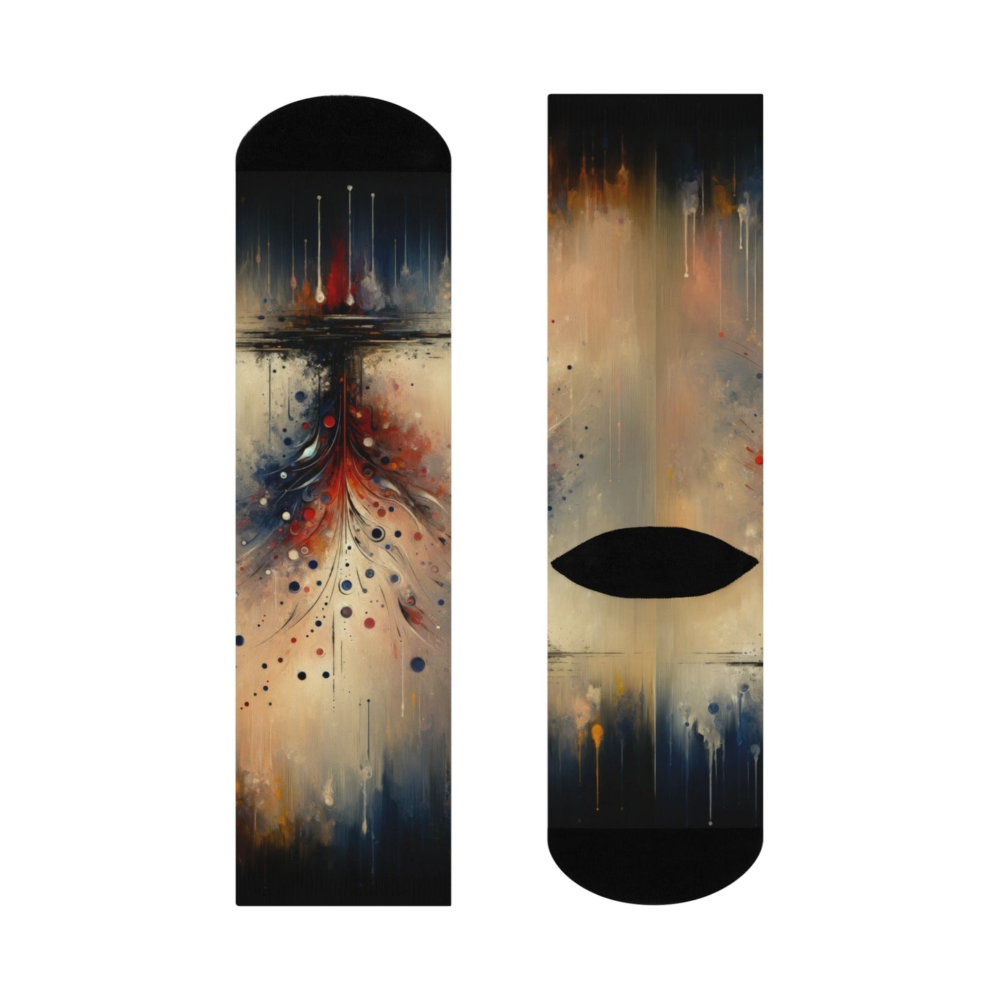 Whispering Thoughts Emergence Cushioned Crew Socks - ATUH.ART