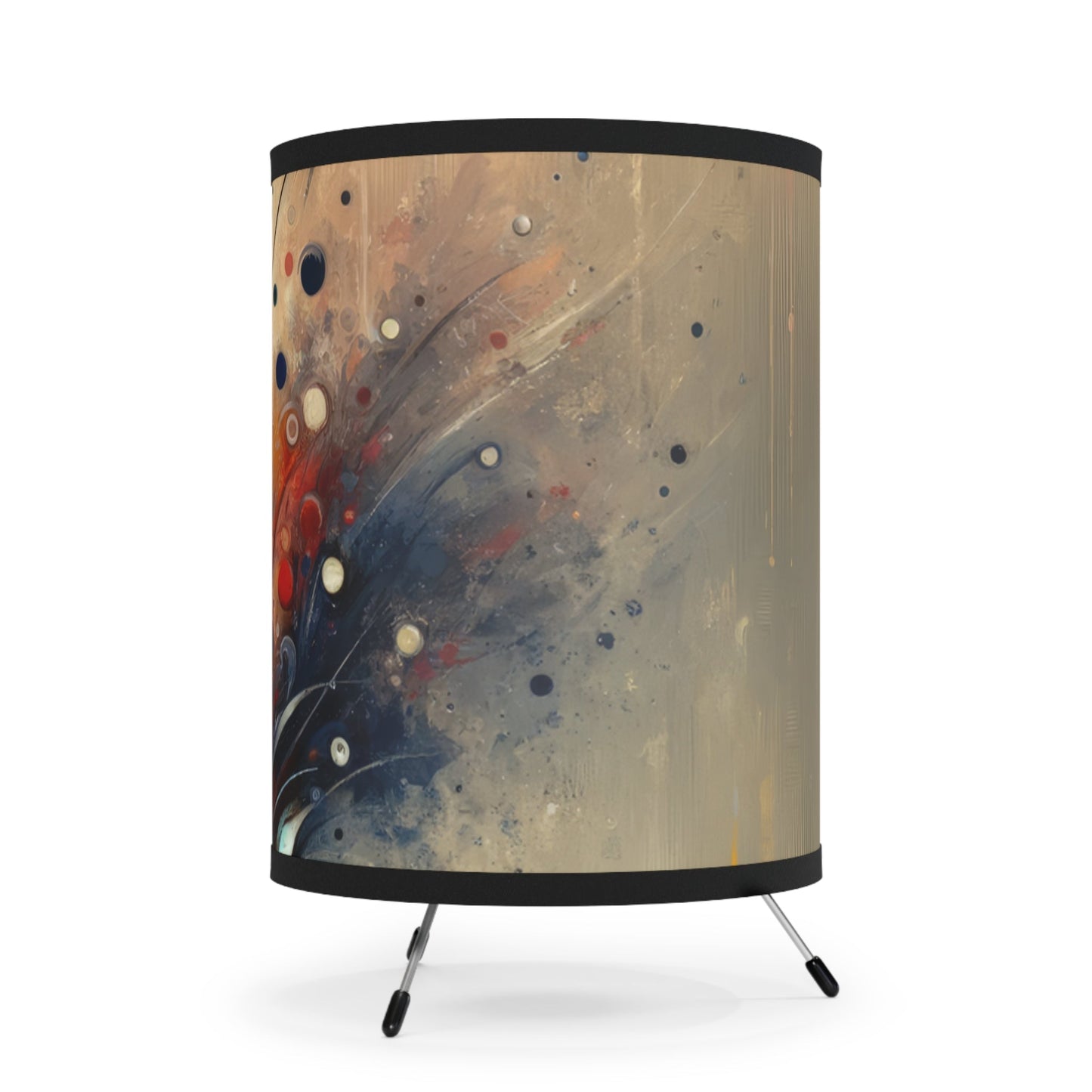 Whispering Thoughts Emergence Tripod Lamp with High-Res Printed Shade, US\CA plug - ATUH.ART