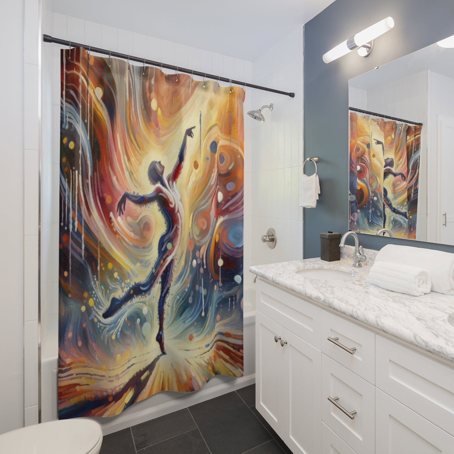 Wholehearted Divine Dance Shower Curtains - ATUH.ART