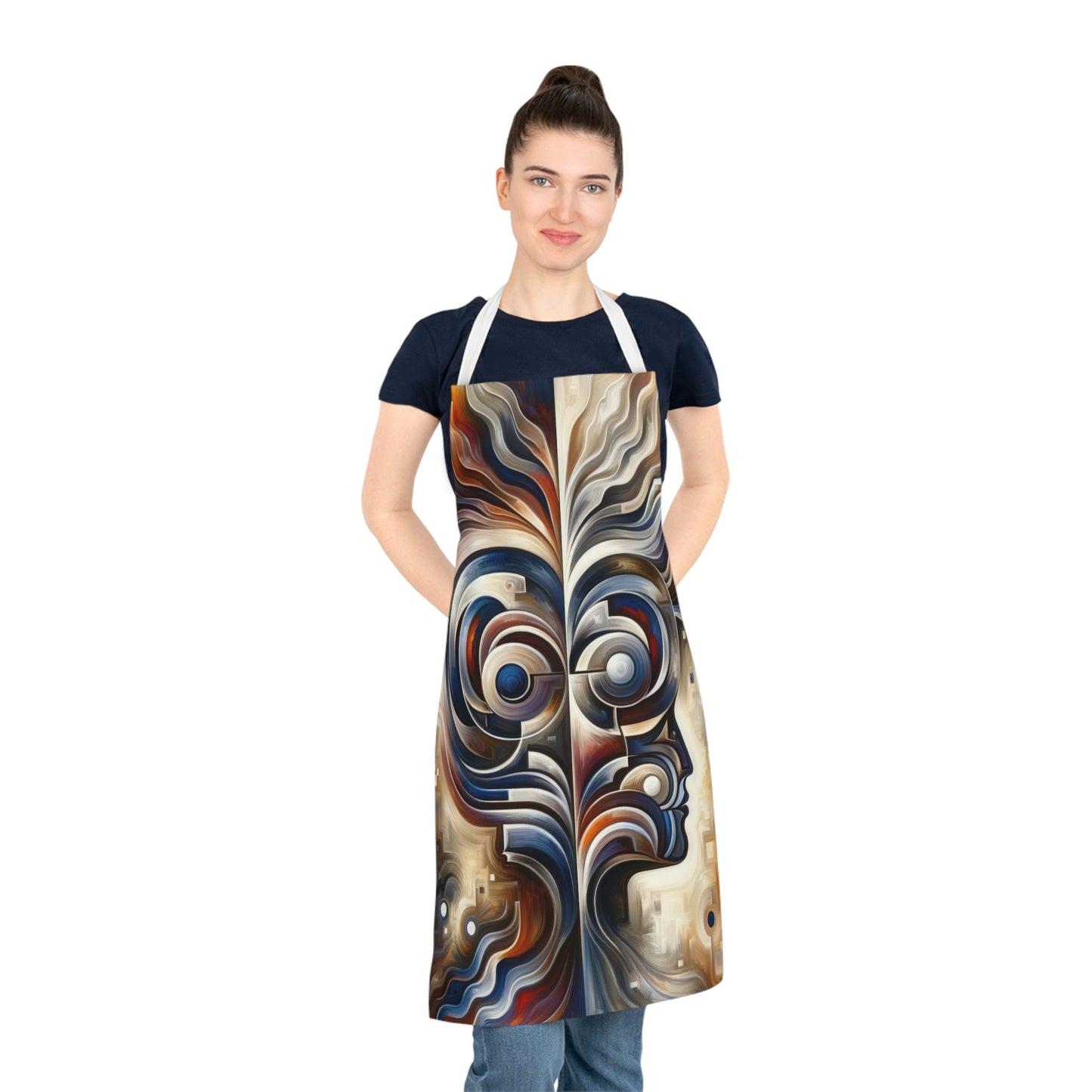 Wisdom Confluence Tachism Adult Apron (AOP) - ATUH.ART
