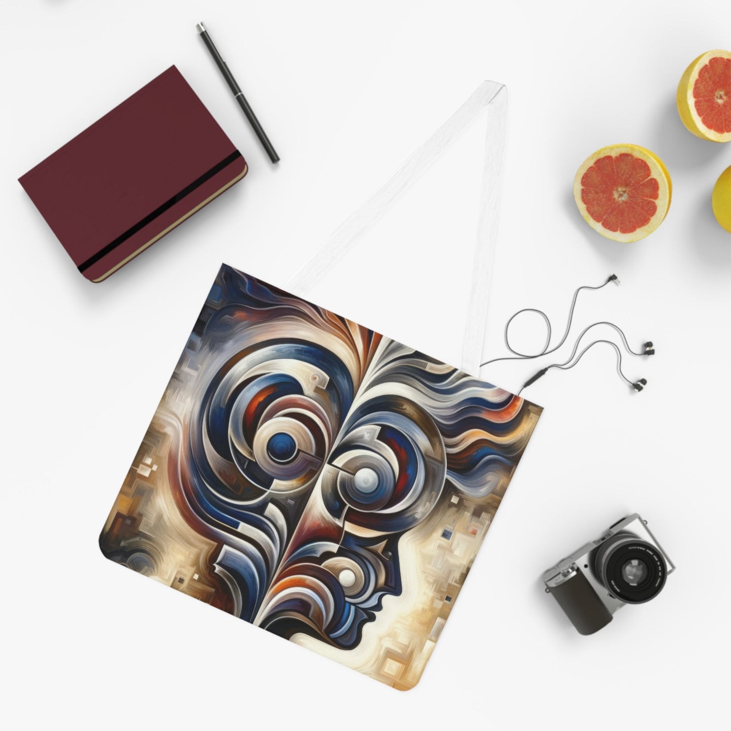 Wisdom Confluence Tachism Shoulder Tote Bag (AOP) - ATUH.ART