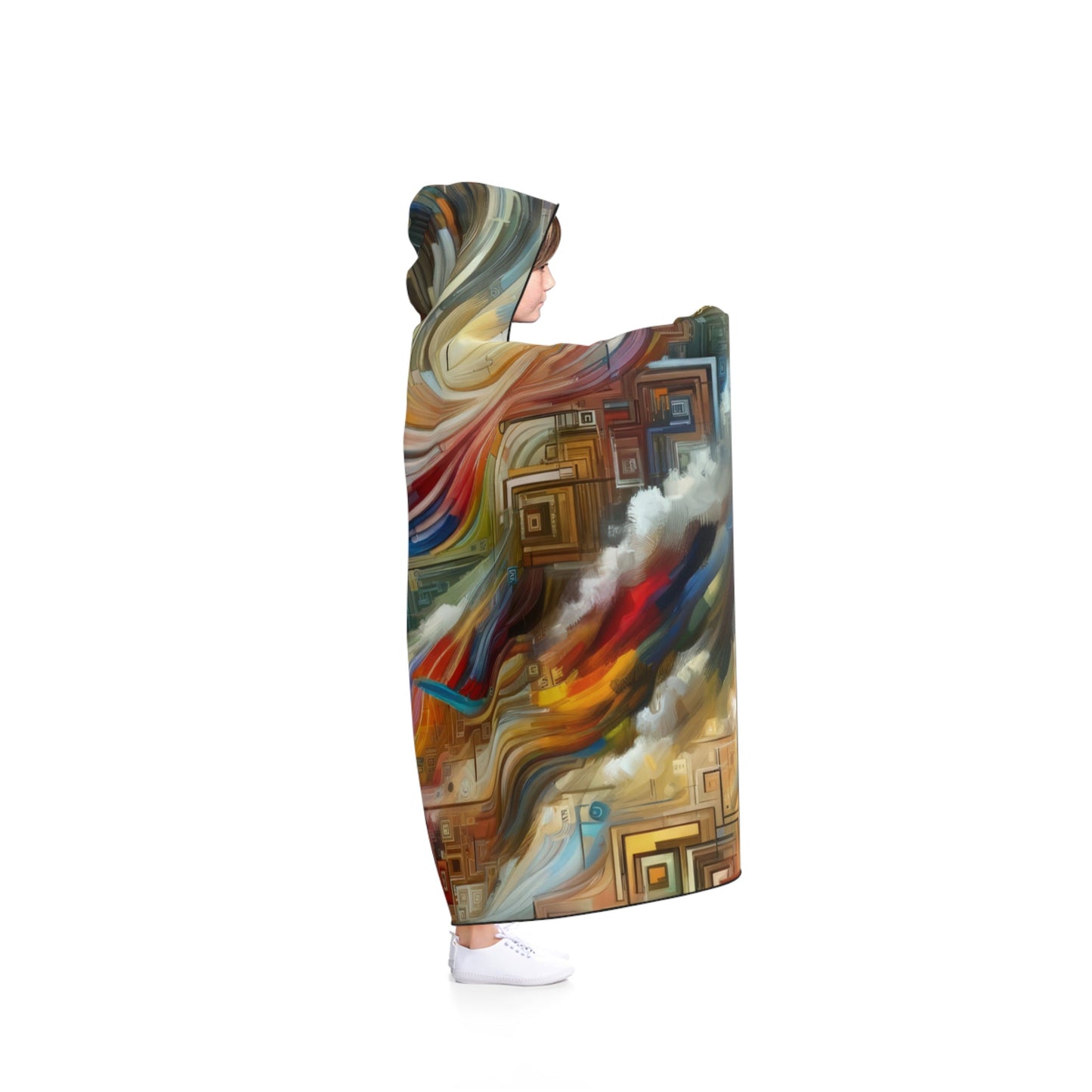 Woven Progress Tapestry Hooded Blanket - ATUH.ART