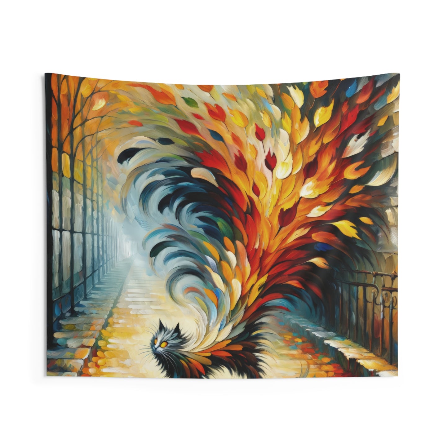 Autumn Whirlwind Escape Indoor Wall Tapestries