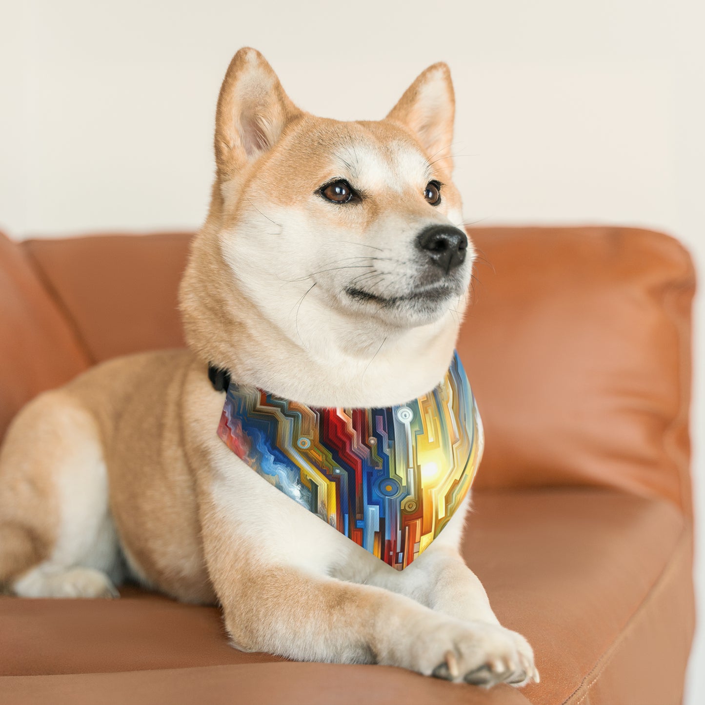 Unity Abstract Vibrancy Pet Bandana Collar