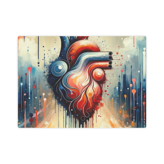 Rhythmic Heart Harmony Canvas Photo Tile