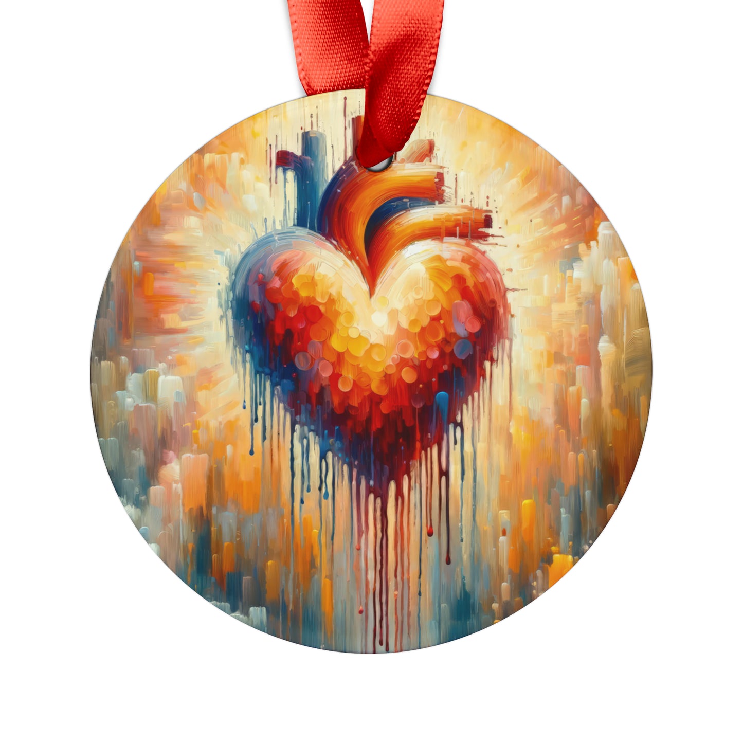 Vital Compassionate Beat Acrylic Ornament with Ribbon